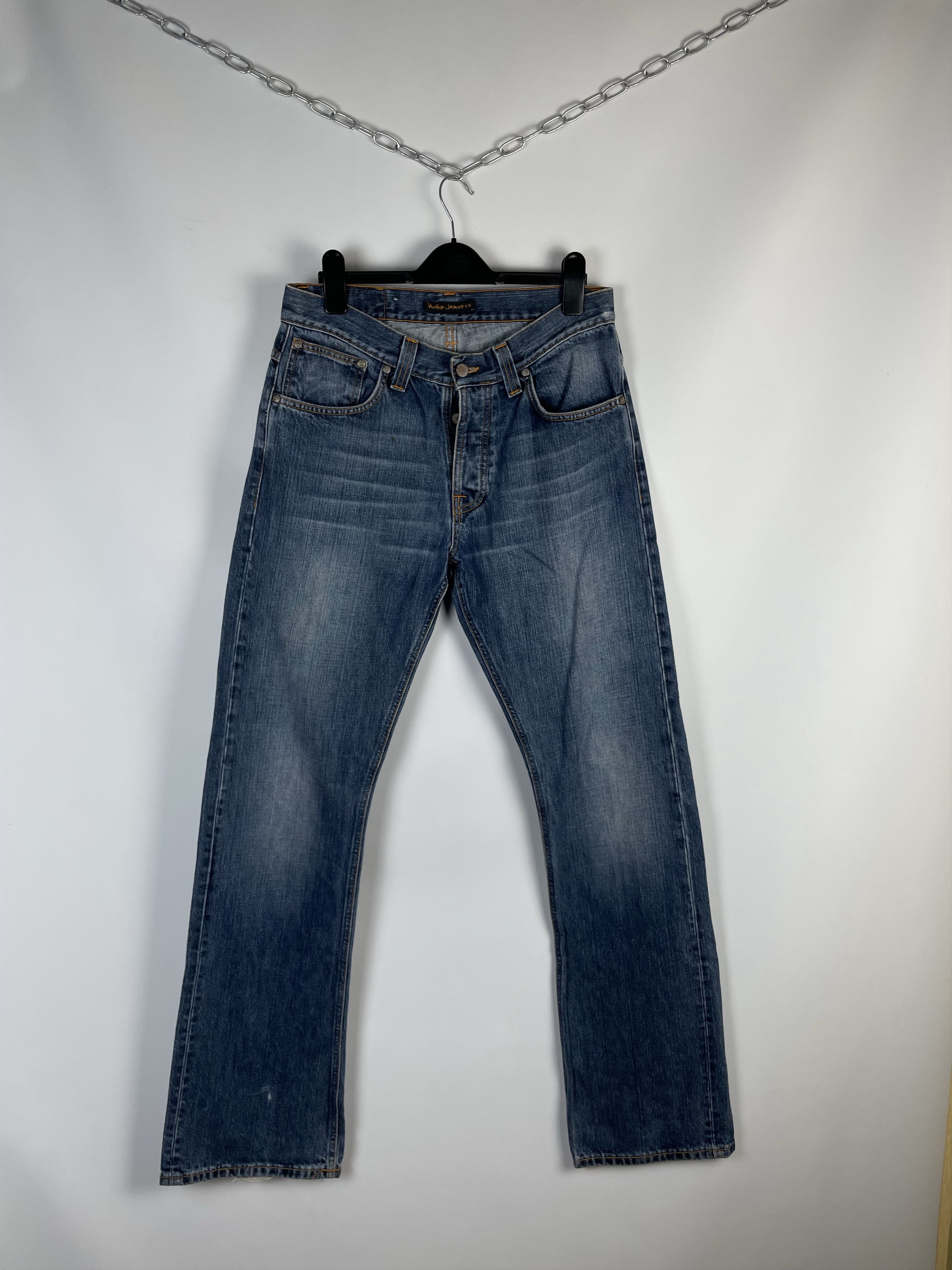 Japanese Brand Nudie Jeans Vintage Mens Denim Pants Size US 33 - 4 Thumbnail