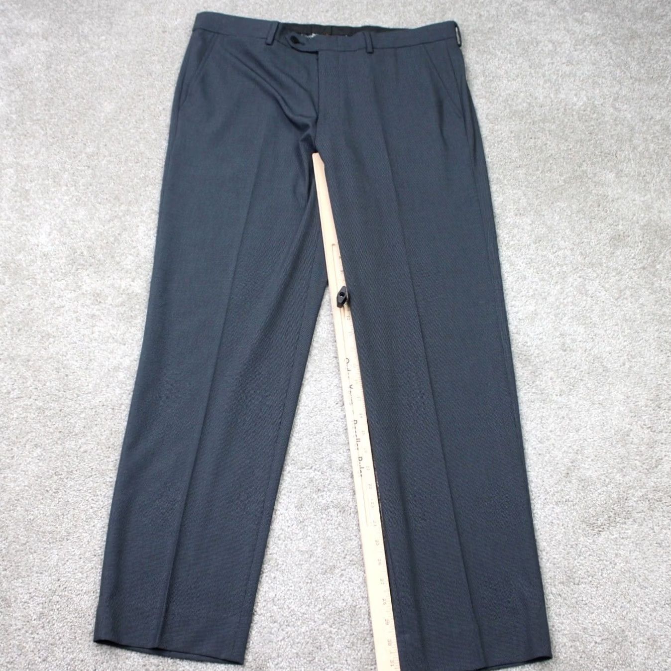 Nautica Nautica Dress Pants NWT Mens 36x32 Gray Flat Front Stretch Polyester Viscose Shirt? Size US 36 / EU 52 - 2 Thumbnail
