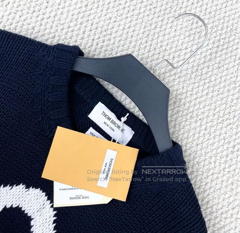 Thom Browne Thom Browne Navy Knit Sweater Size US M / EU 48-50 / 2 - 6 Thumbnail