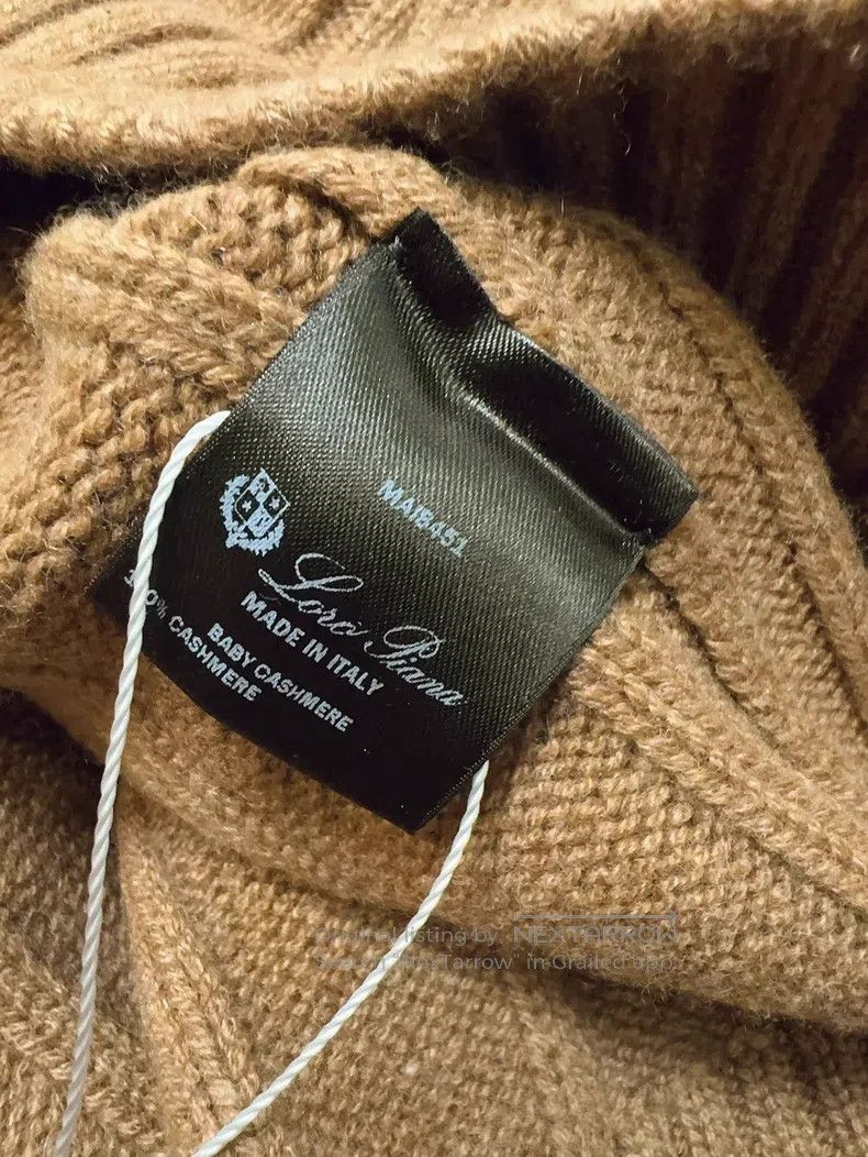 Loro Piana Loro Piana Camel Ribbed Cashmere Knit Cardigan Jacket Size S / US 4 / IT 40 - 8 Thumbnail