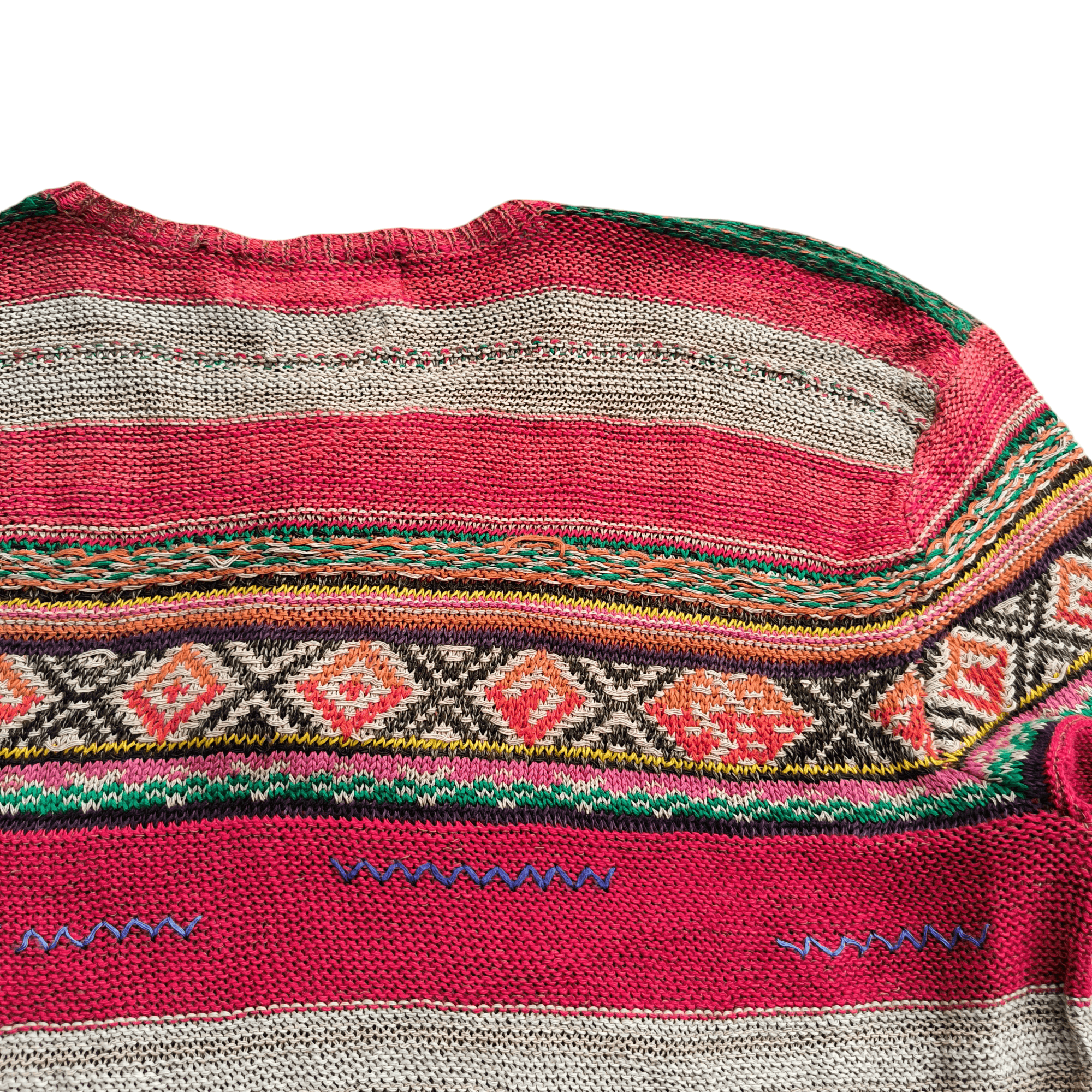 Polo Ralph Lauren Vintage Polo Ralph Lauren Aztec Linen Knit Sweater Size US M / EU 48-50 / 2 - 4 Thumbnail