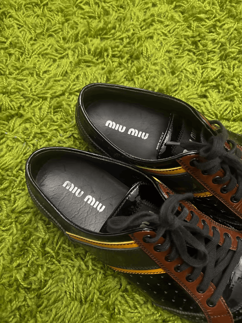 Miu Miu Mid-2000s Low-Cut Brogue Sneakers Size US 9 / EU 42 - 6 Thumbnail