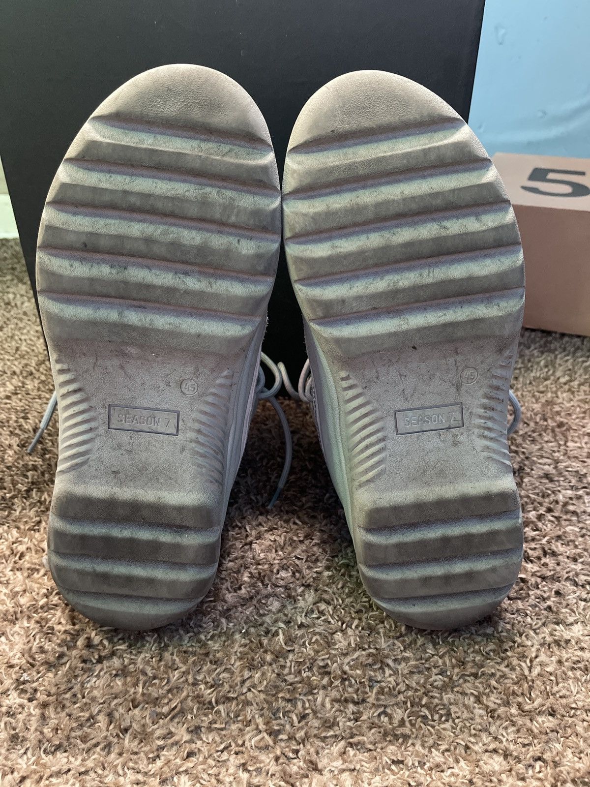 Adidas Yeezy Season 7 Desert Boot “HOUSE BLUE” Size US 12 / EU 45 - 6 Thumbnail