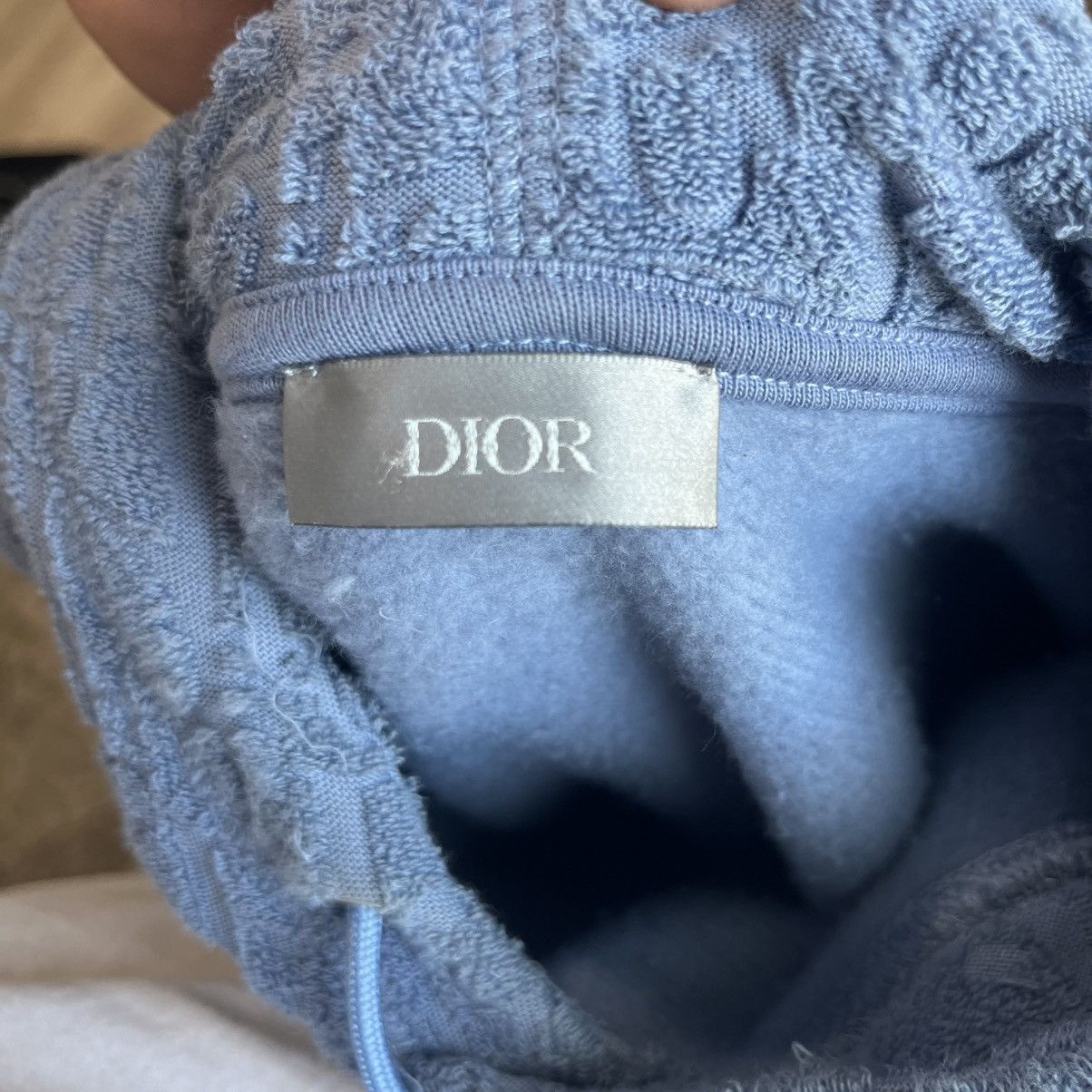 Dior Dior Jacquard Relaxed Oblique Terry Hoodie XL Blue Size US XL / EU 56 / 4 - 3 Thumbnail