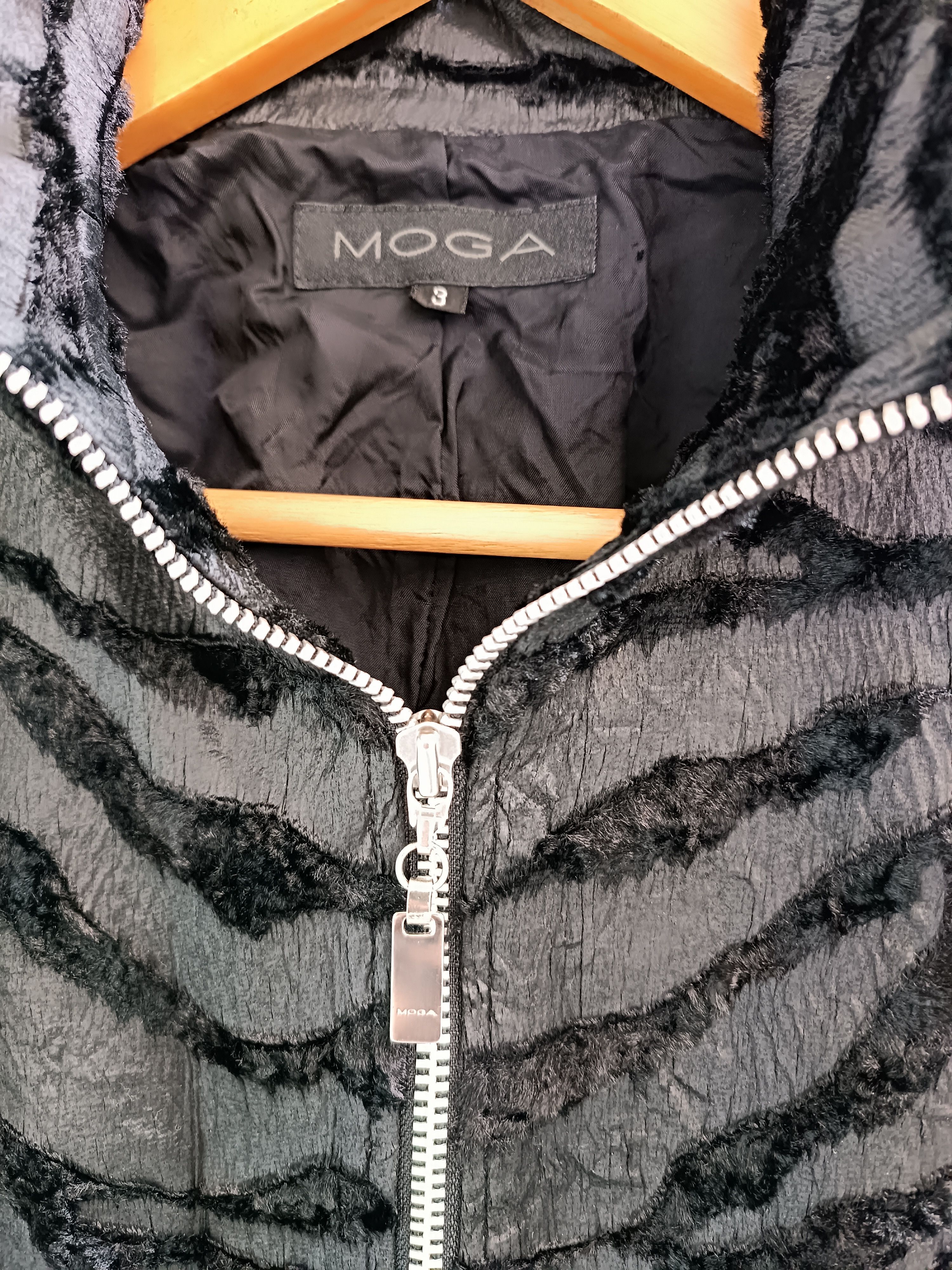 Designer × Japanese Brand MOGA LADIES JACKET PATTERN BLACK GREY TIGER STRIPE Size M / US 6-8 / IT 42-44 - 3 Thumbnail