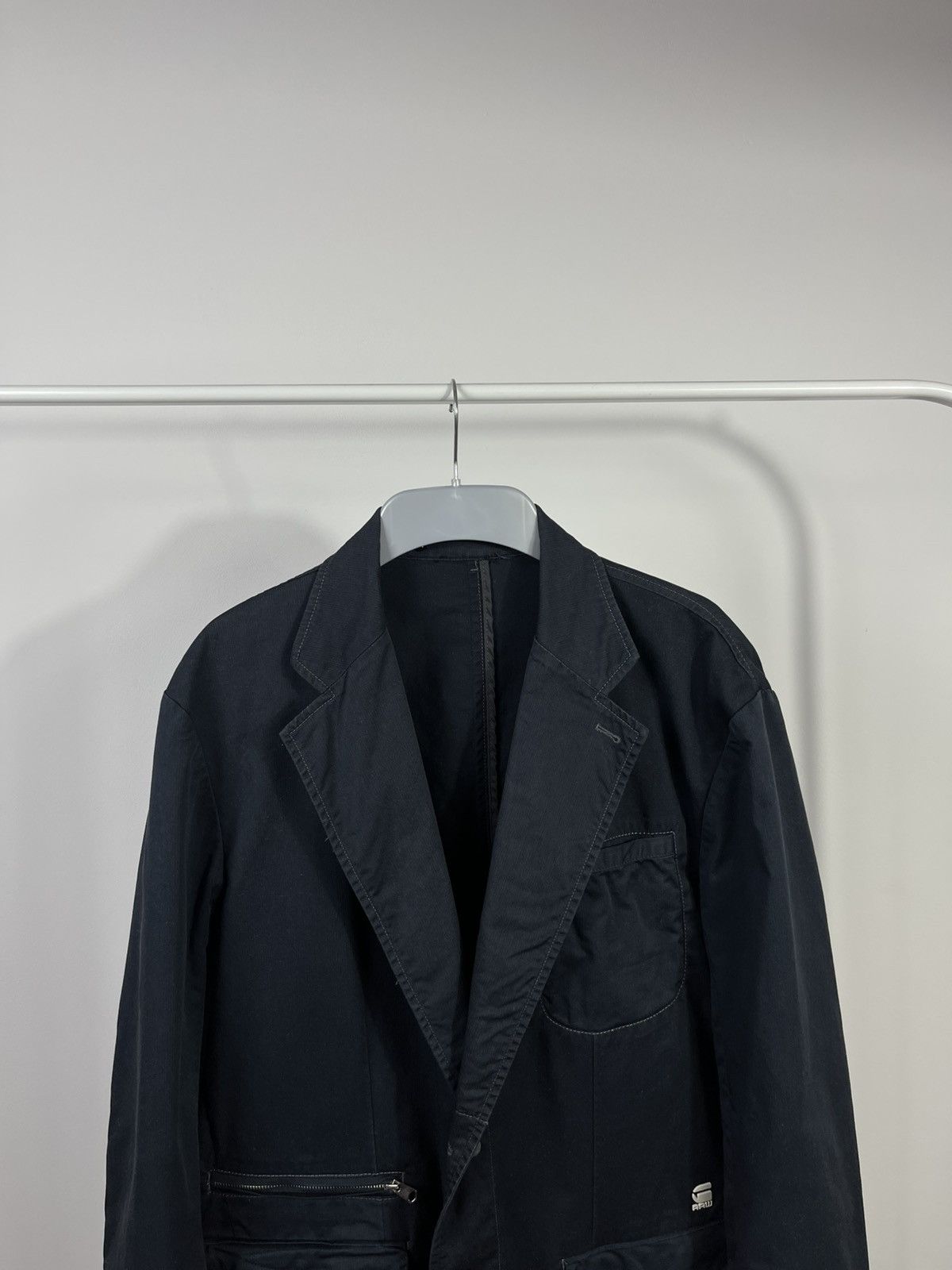 G-Star G-Star RAW Blazer Jacket Dark Navy Workwear Smart Casual Size US M / EU 48-50 / 2 - 2 Thumbnail