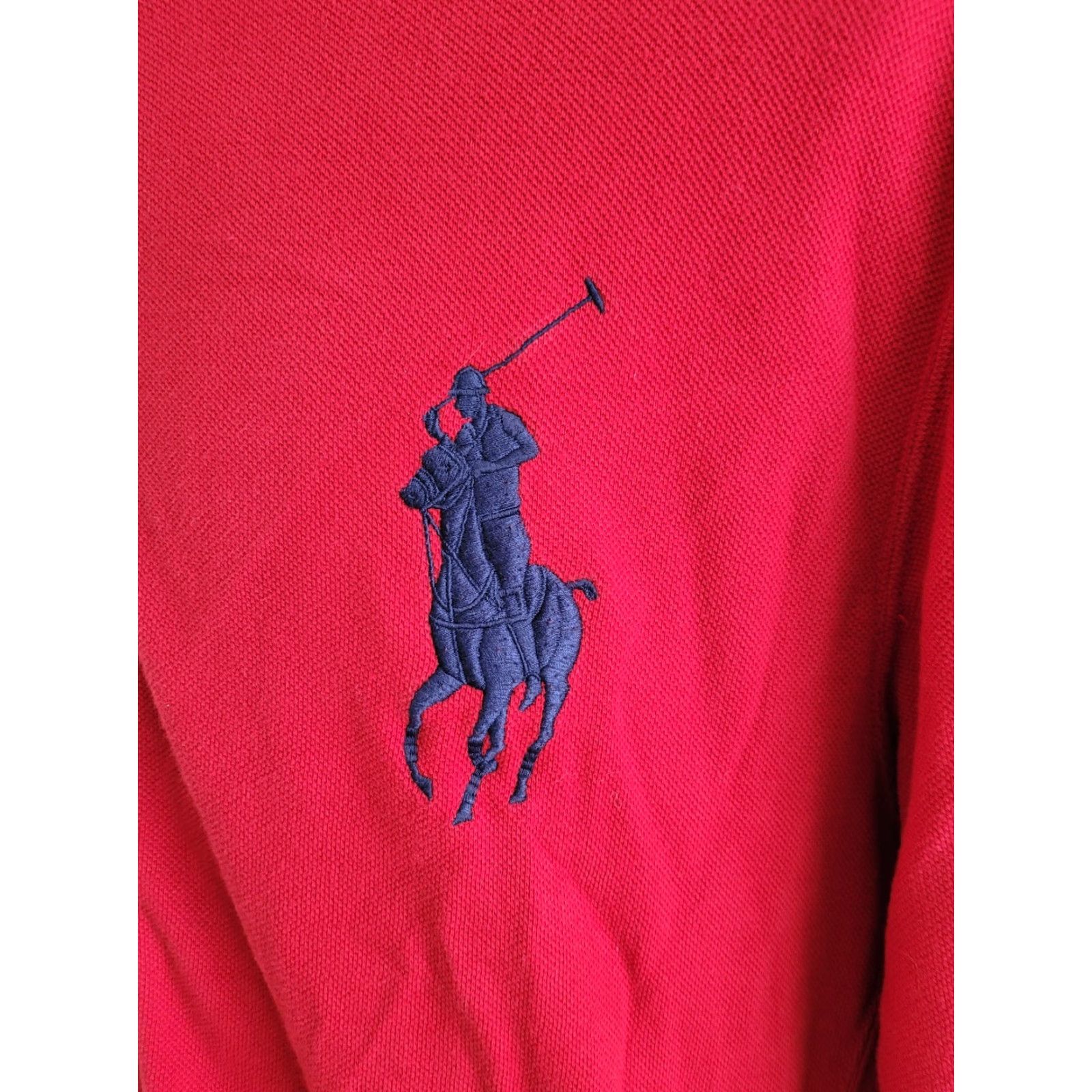 Polo Ralph Lauren VINTAGE Polo Ralph Lauren United States Track Polo XL Men's Red Track State Size US XL / EU 56 / 4 - 4 Thumbnail