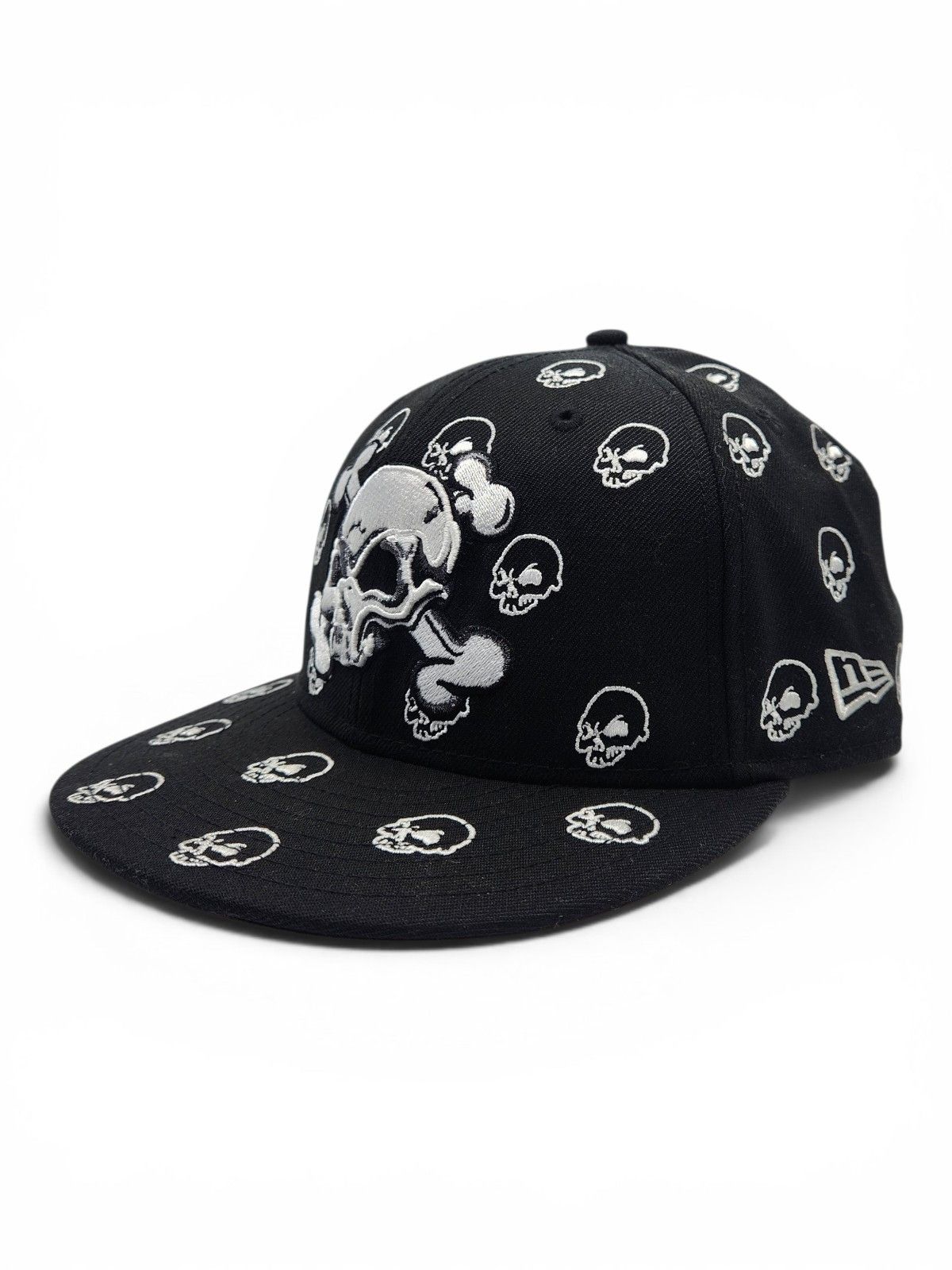 New Era New Era 59FIFTY Skull All-Over Print Fitted Hat 💀 Size ONE SIZE - 3 Thumbnail