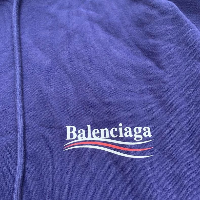Balenciaga Balenciaga Blue Coca-Cola wave hoodie sweatshirt Size US S / EU 44-46 / 1 - 7 Thumbnail
