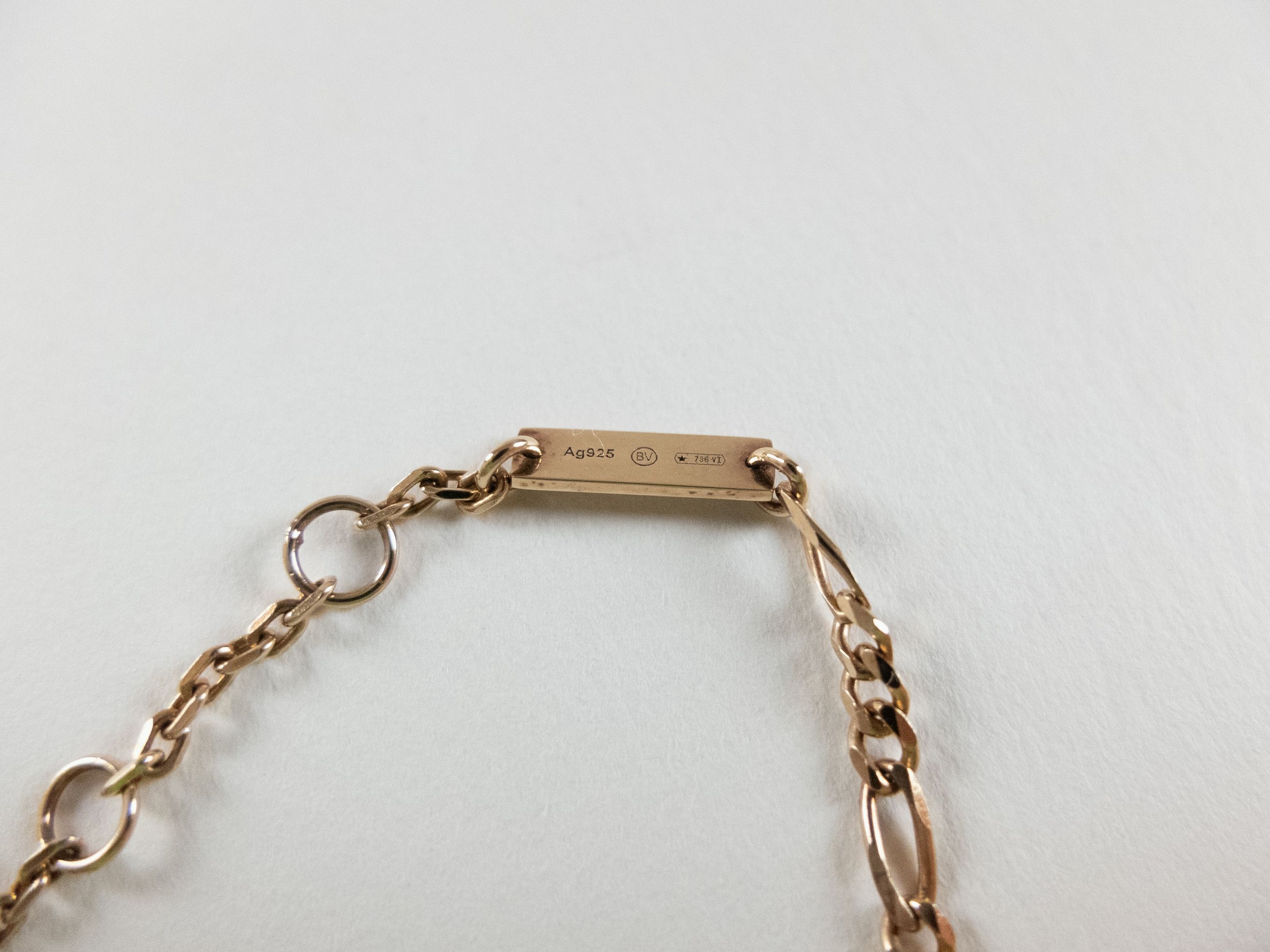 Bottega Veneta BOTTEGA VENETA Intertwined pendant ceramic silver necklace q Size ONE SIZE - 8 Thumbnail