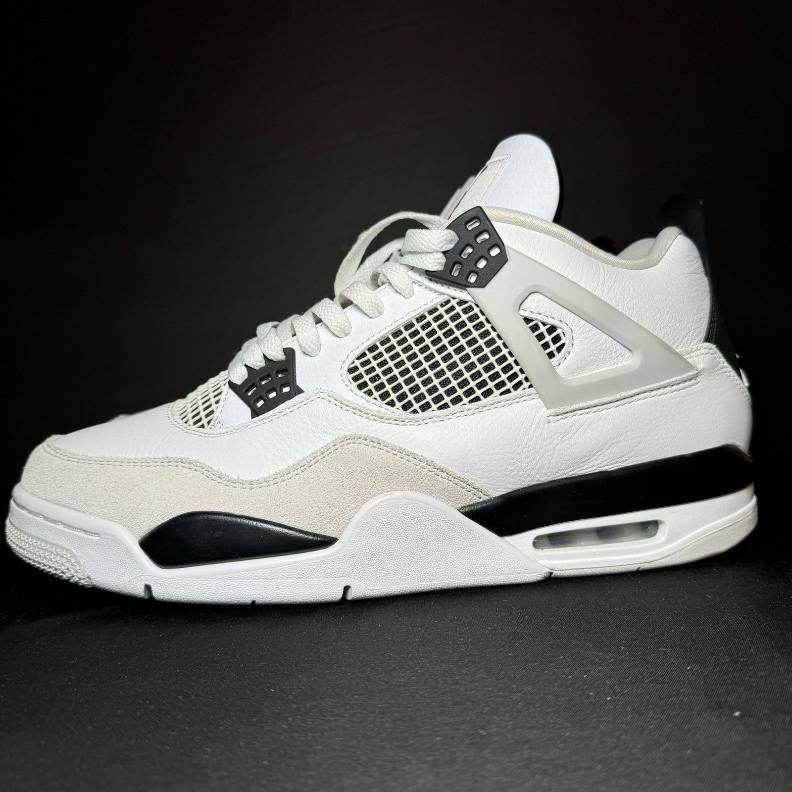 Jordan Brand × Nike Size 12 - Nike Air Jordan 4 Retro Military Black Men's Shoes Size US 12 / EU 45 - 9 Thumbnail