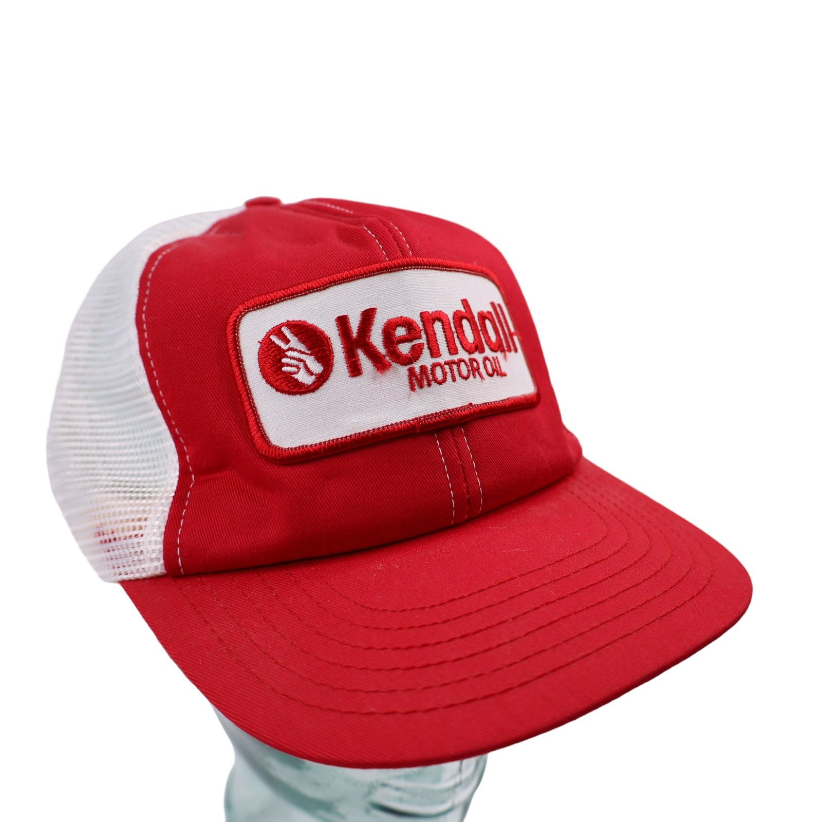 Vintage Vintage Kendall Motor Oil Patch Mesh Trucker Hat Size ONE SIZE - 2 Thumbnail