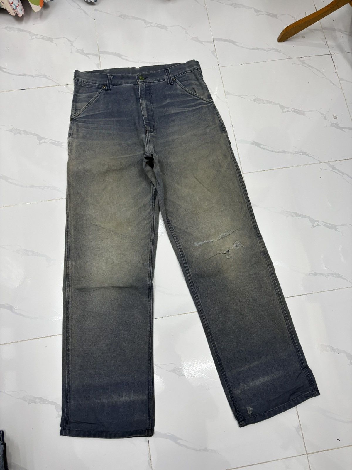 Carhartt 🔥Vintage Carhartt Rusty Carpenter Pants Denim Jeans Size US 33 - 14 Thumbnail