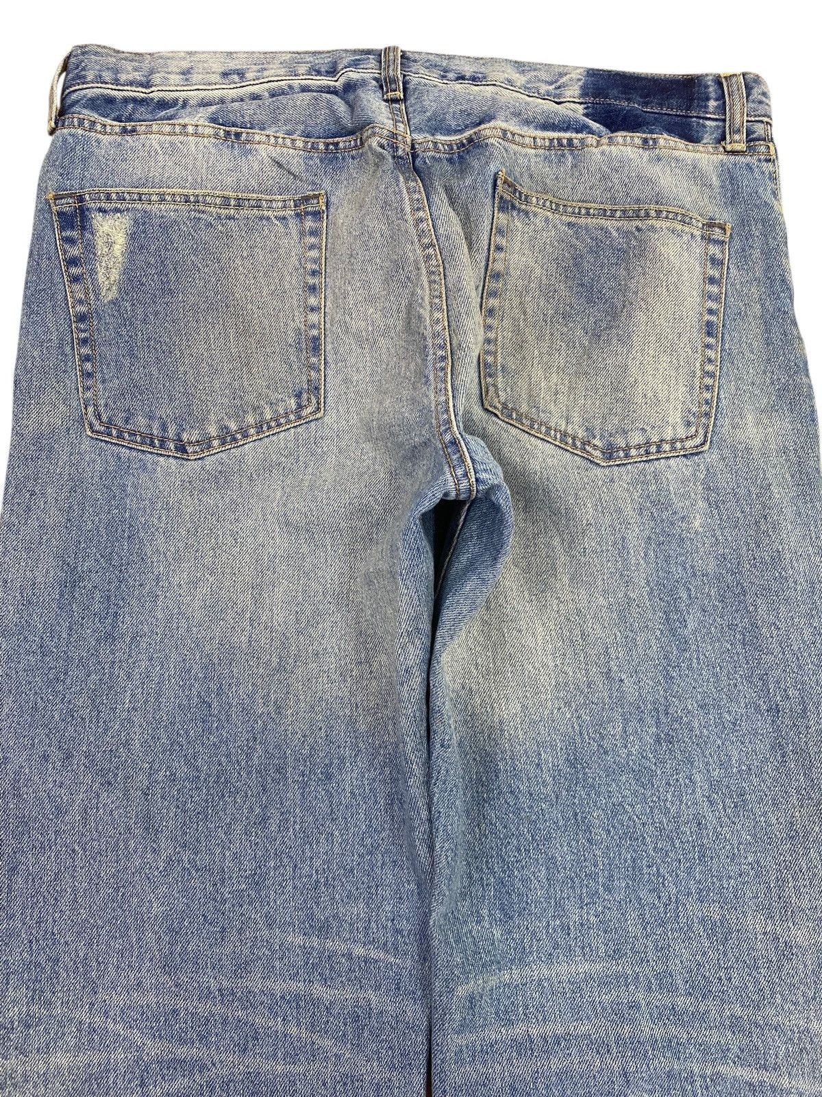 GU GU Faded Blue Wash Ripped Style Skinny Jeans Size US 36 / EU 52 - 4 Thumbnail