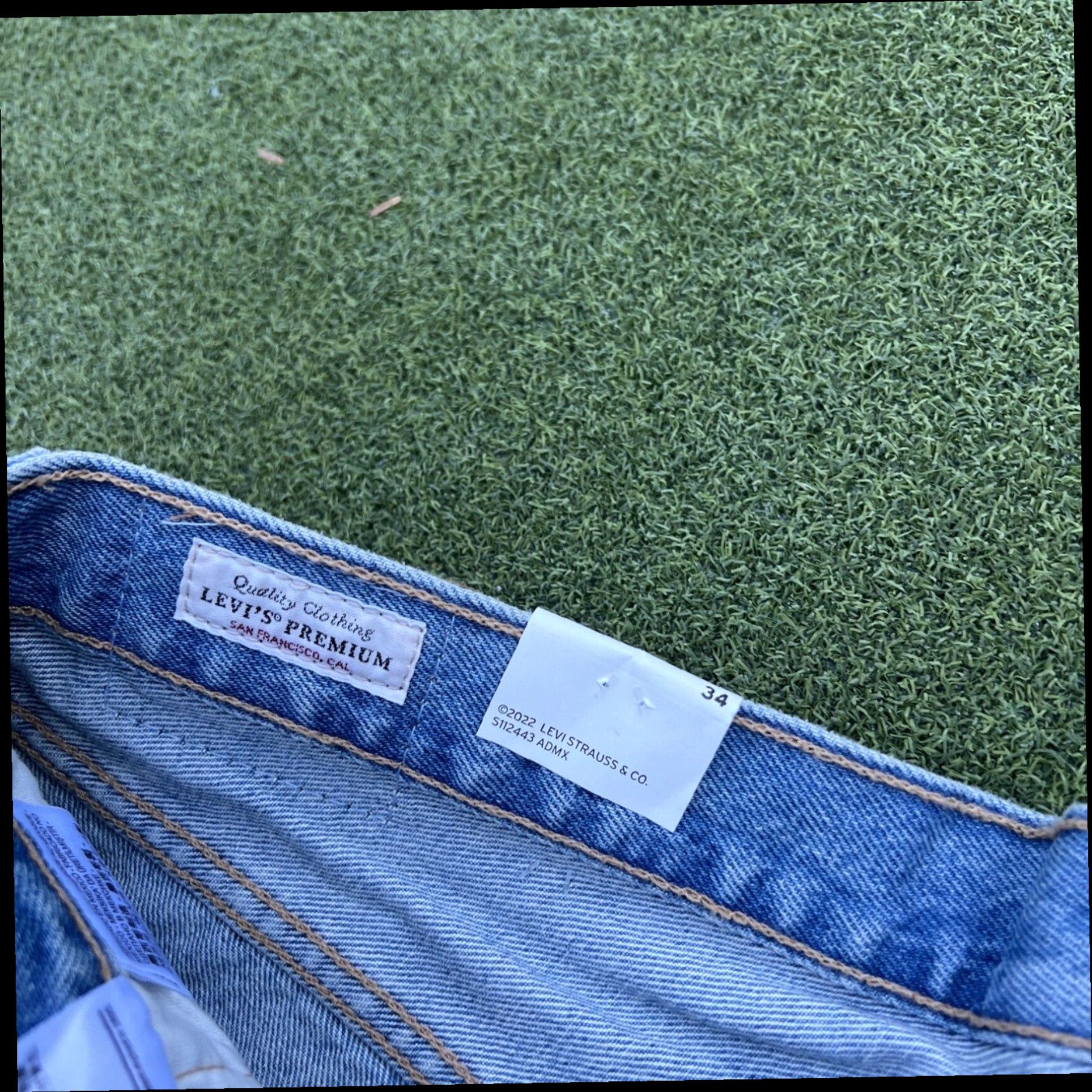 Levi's Levis 501 Shorts Womens 34 Cut Off Denim High Rise Button Fly Distressed New Size 24" / US 00 / IT 34 - 7 Thumbnail