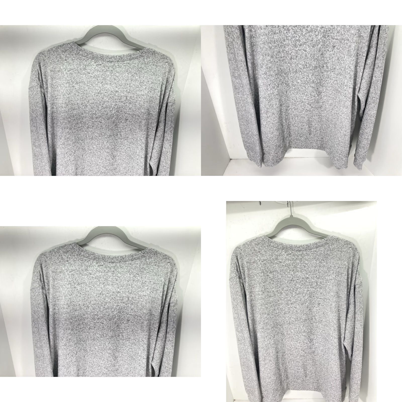 Vintage TCU Soft Sweatshirt Women Size 2XL Gray Long Sleeve Pullover NWT Stretch Crew Neck Sweatshirt Womens Size XXL / US 16-18 / IT 52-54 - 8 Thumbnail