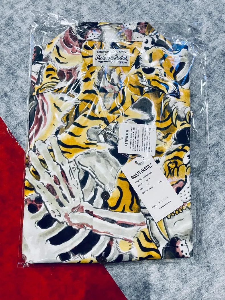 Wacko Maria Wacko Maria Long Sleeve Shirt with Tiger Design- DMC-2508 Size US XS / EU 42 / 0 - 1 Thumbnail