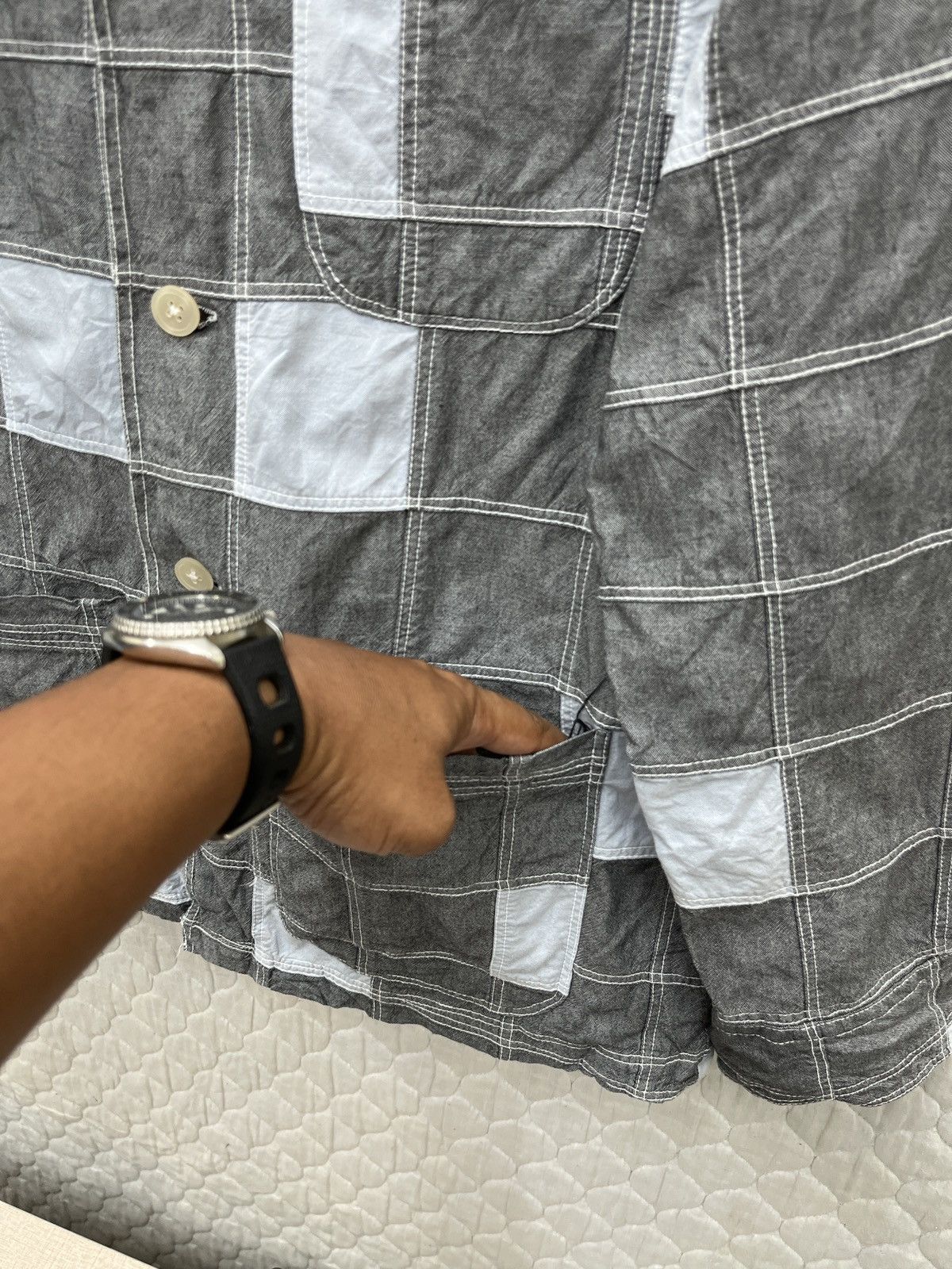 Japanese Brand 🔥🔥🔥STEALS NEW THREE PATCHWORK JACKET KAPITAL STYLE Size US S / EU 44-46 / 1 - 5 Thumbnail