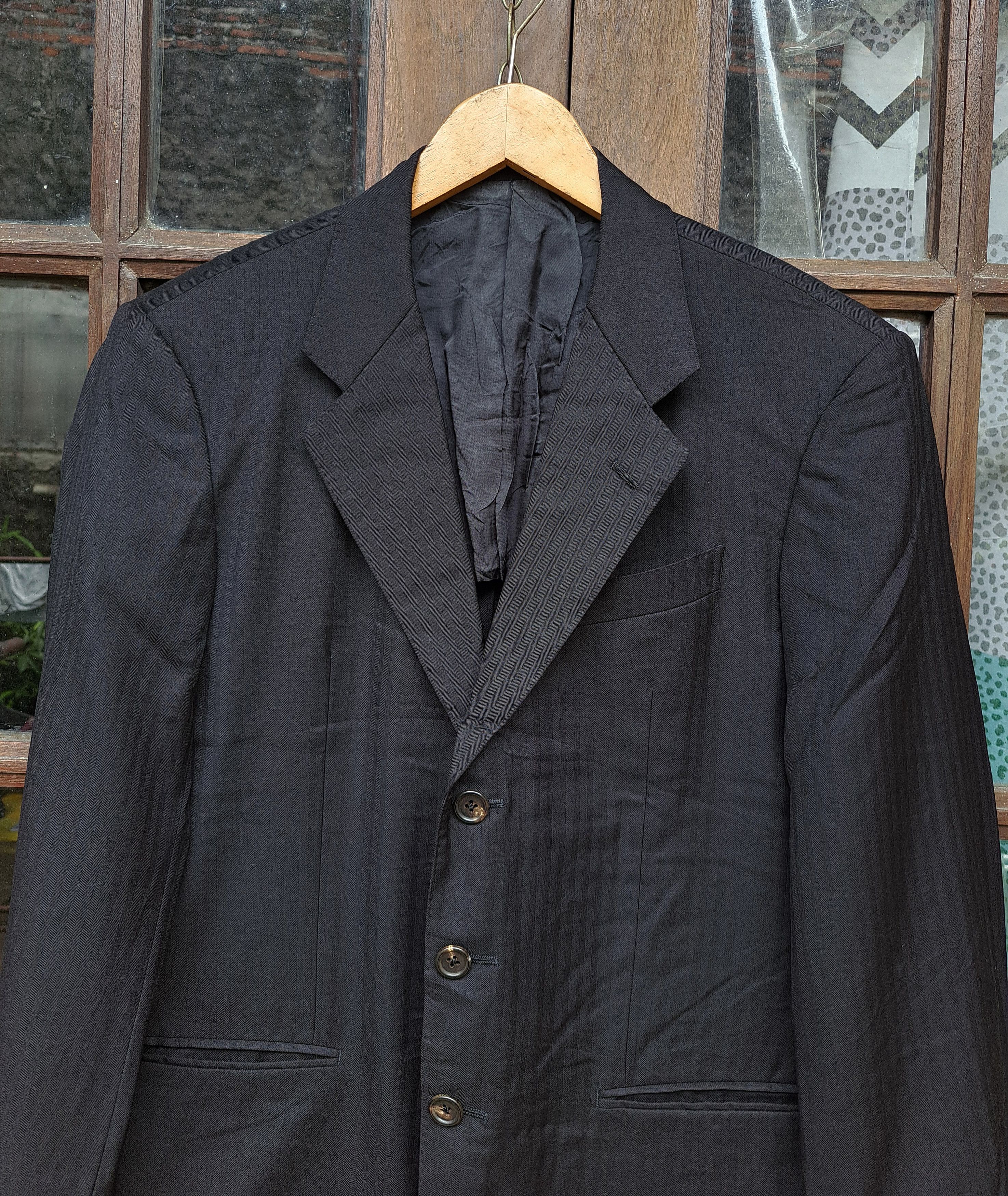 Loro Piana Allegri Super 120's Loro piana Wool Striped Tailored Blazer Size 44L - 2 Thumbnail