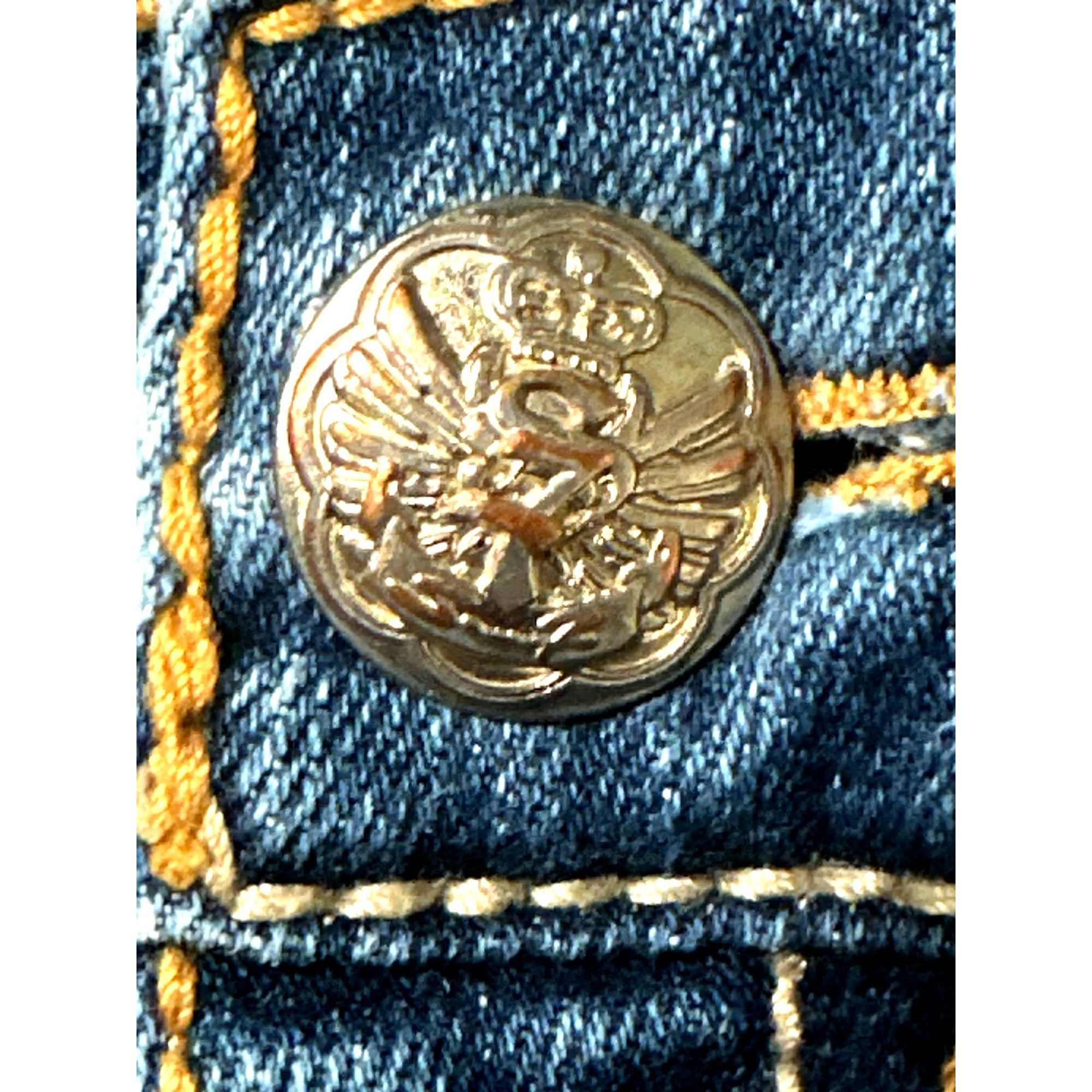 Seven 7 Seven7 Bootcut Size 27 Blue Denim Contrast Stitching Embroid Size 27" / US 4 / IT 40 - 8 Thumbnail