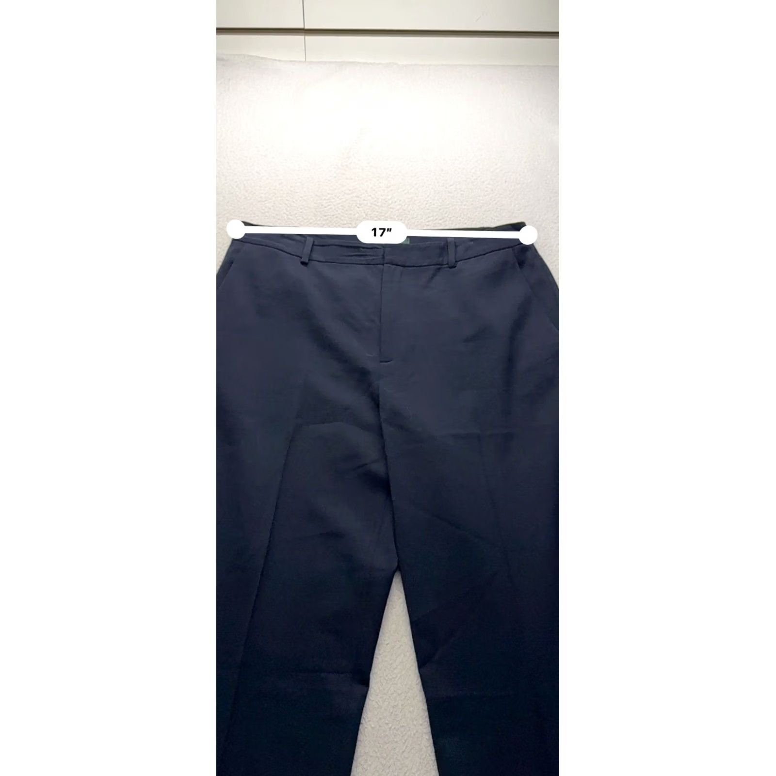 Ralph Lauren Lauren Ralph Lauren Navy Wool/Spandex Dress Pants Size 12 Womens Vintage Classic Fit Trousers 34in Navy 12 Size 34" / US 12 / IT 48 - 8 Thumbnail