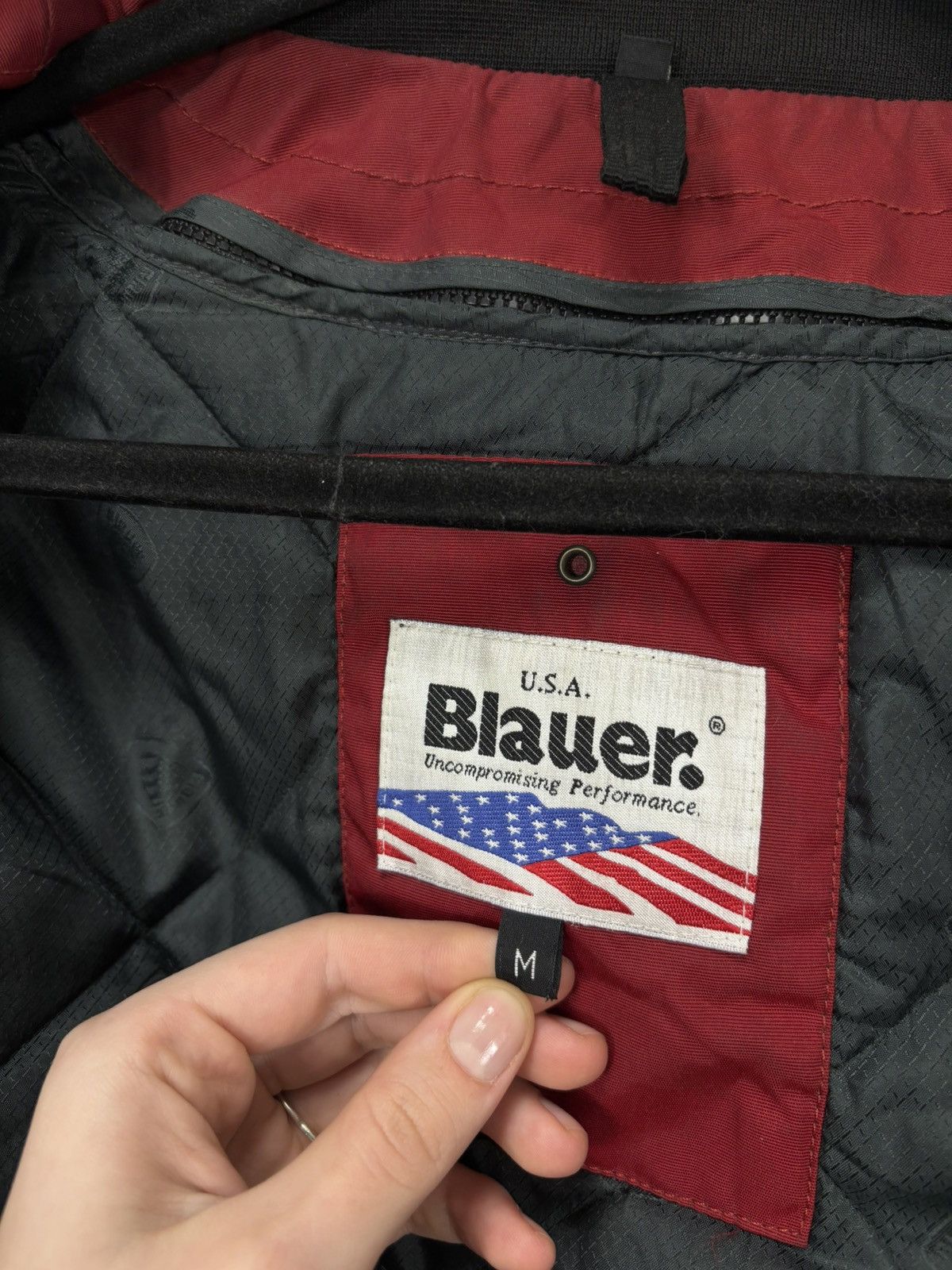 Other Blauer Vintage Men’s Red Insulated USA Police Bomber Jacket Size US M / EU 48-50 / 2 - 15 Thumbnail