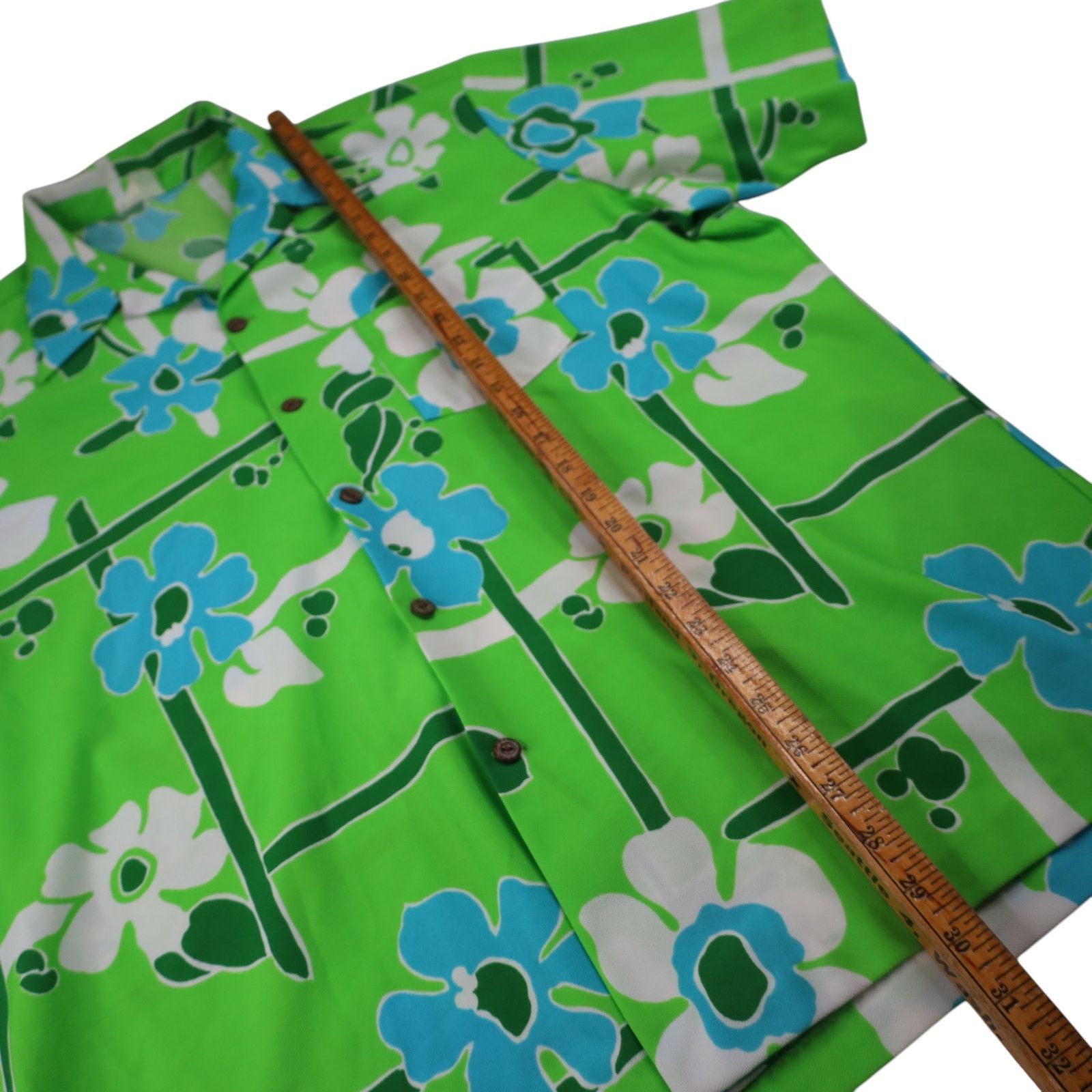 Vintage True Vintage 60s Floral Polyester Hawaiian Shirt Size US XL / EU 56 / 4 - 8 Thumbnail