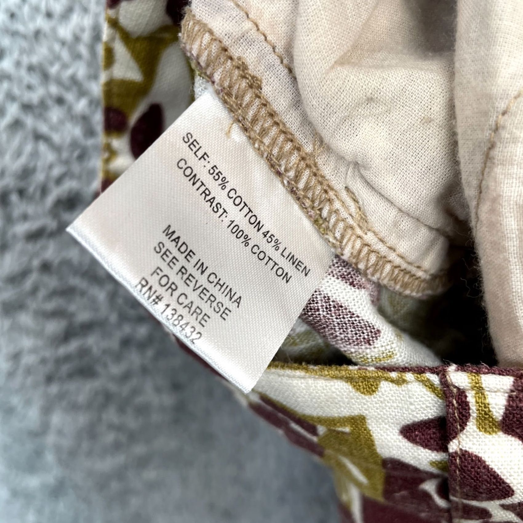 Vintage Modcloth Pants Womens XXXXL Plus Green Capri Giraffe Print Cotton Linen Wide Leg Size 34" / US 12 / IT 48 - 4 Thumbnail