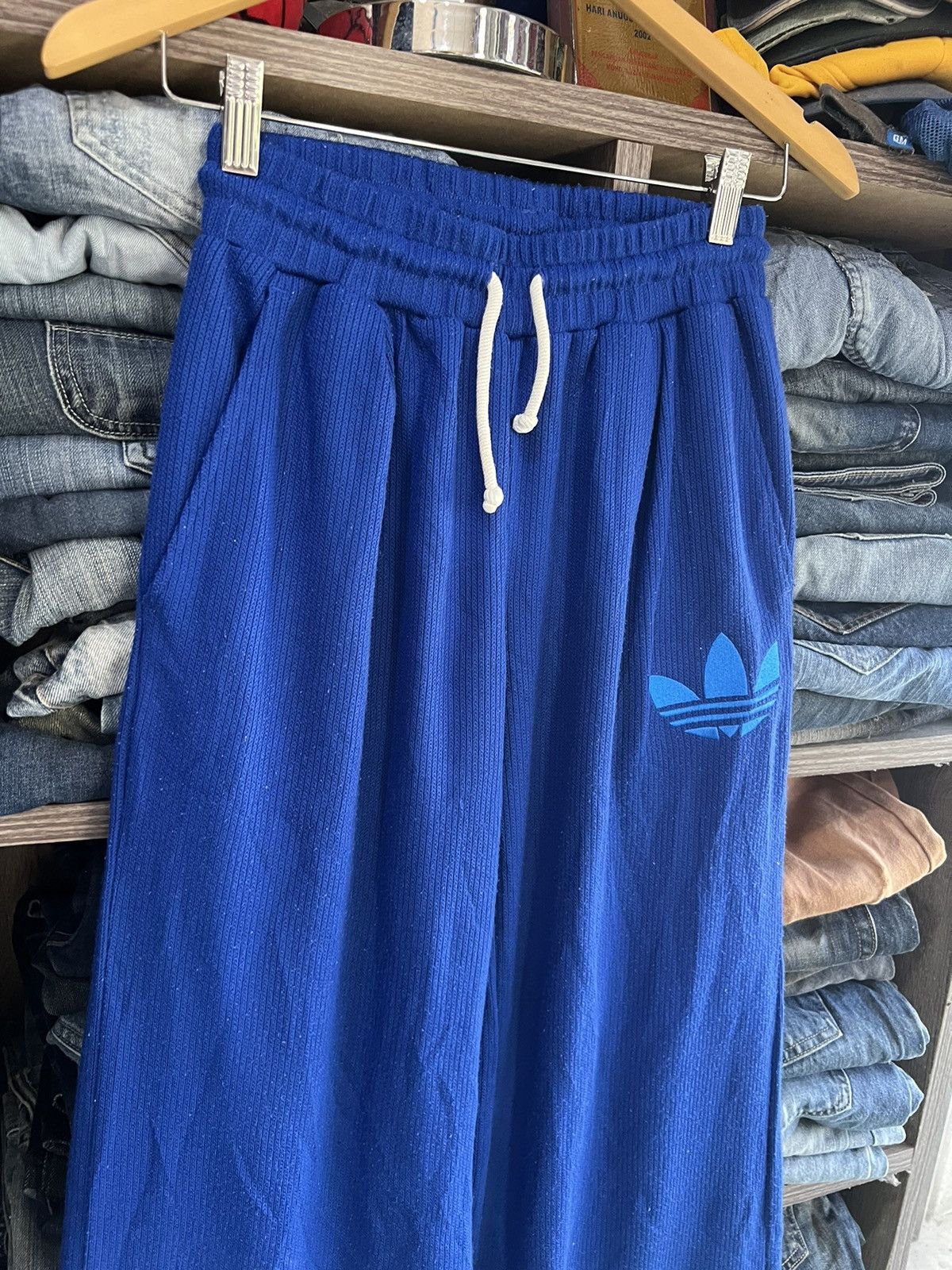Adidas 🔥Adidas Originals Trefoil Wide Leg Knit Sweatpant Size US 26 / EU 42 - 4 Thumbnail