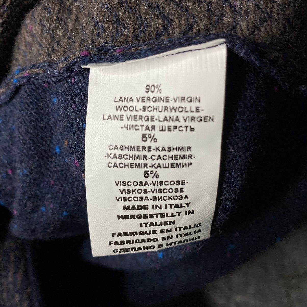 Gran sasso men’s cashmere Lana wool Italian cardigan