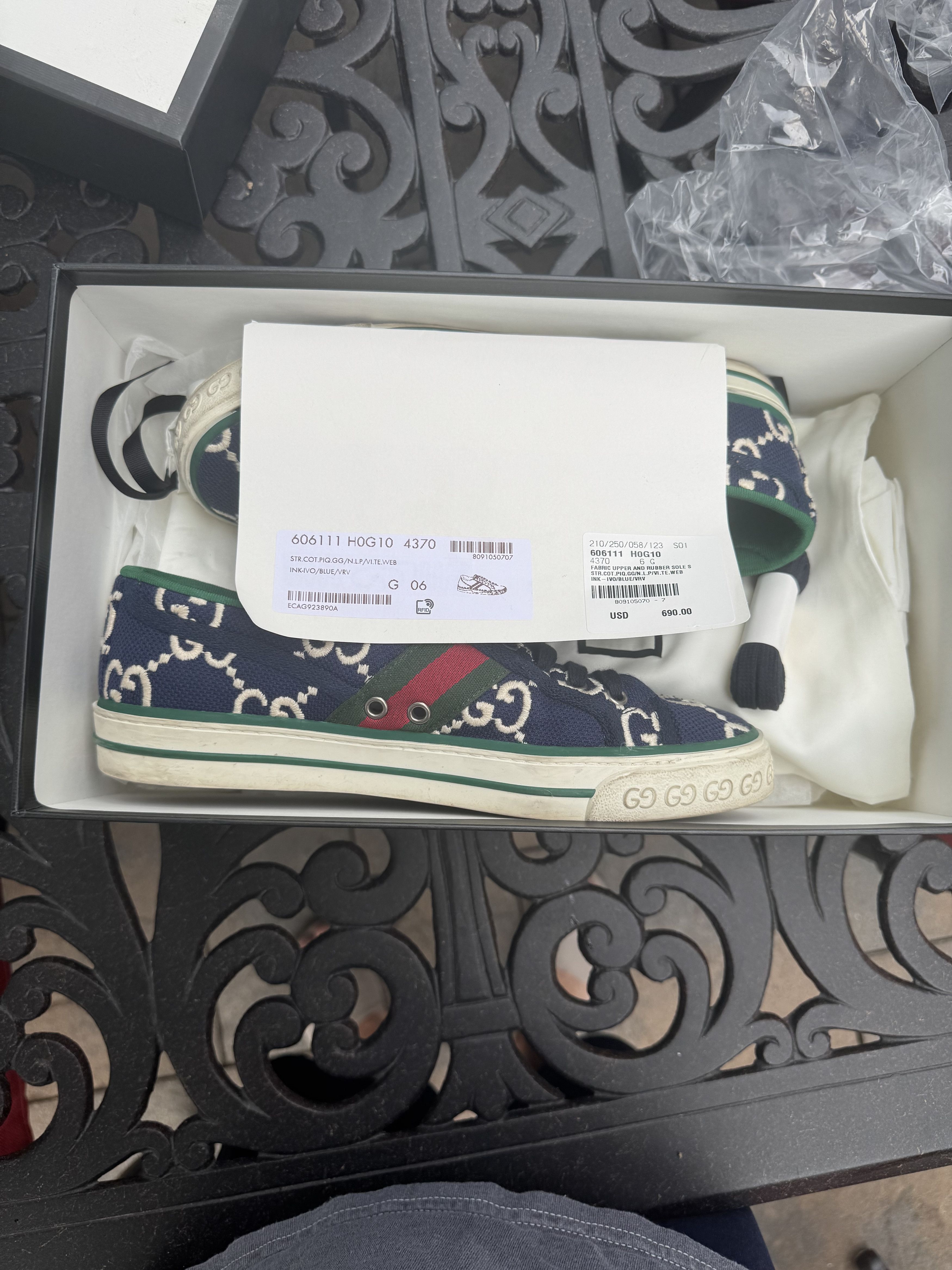 Gucci Gucci canvas tennis sneaker Size US 6 / EU 39 - 7 Thumbnail