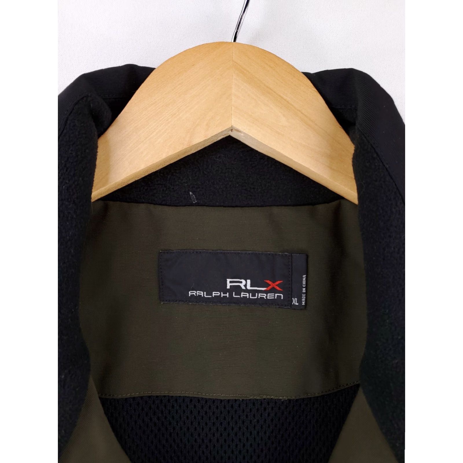 Ralph Lauren VINTAGE RLX Ralph Lauren Full Zip Jacket Windbreaker Long Sleeve Green Black Mens XL Size US XL / EU 56 / 4 - 3 Thumbnail