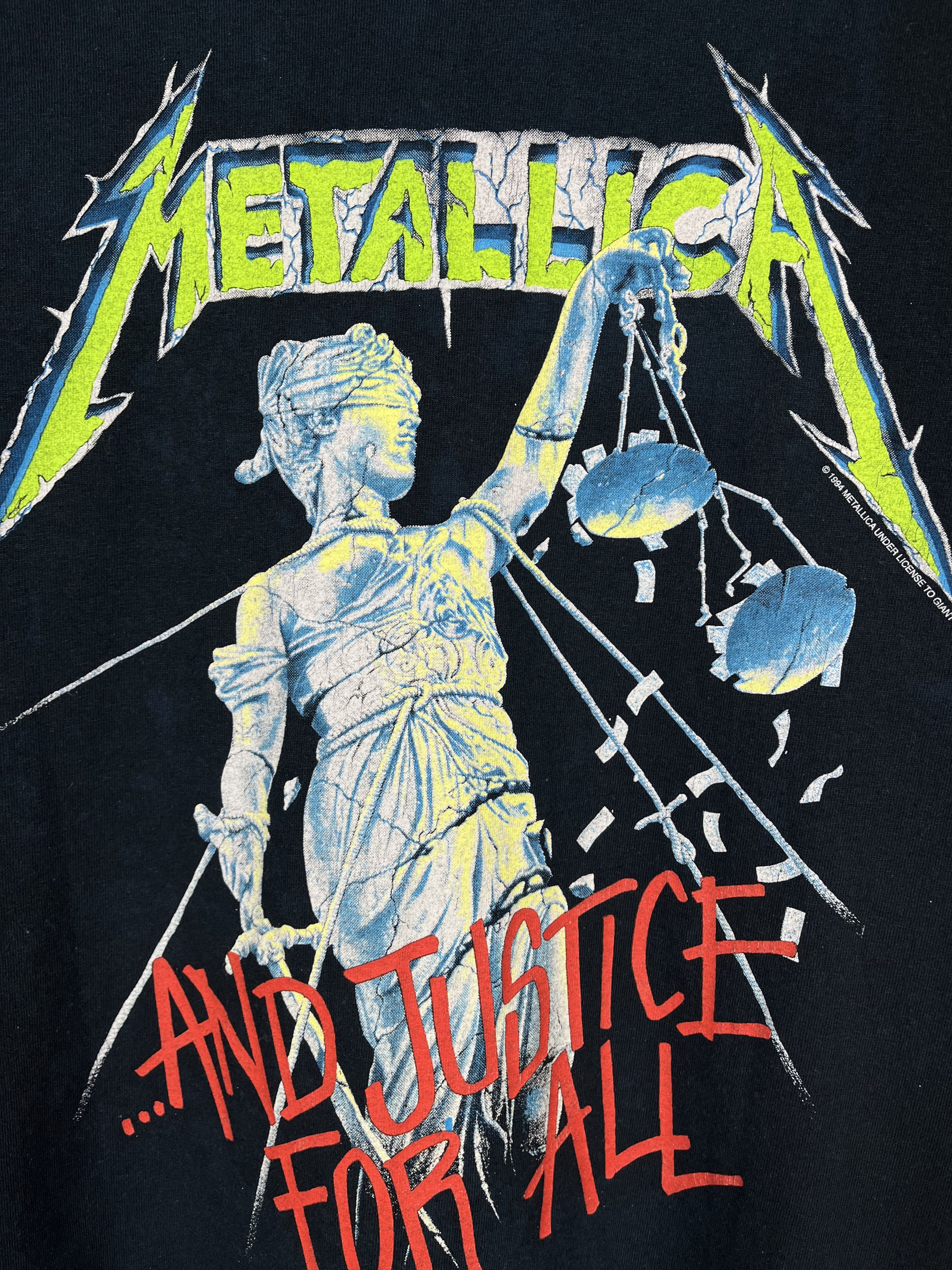 Band Tees Vintage Metallica And Justice For All Rock Band T Shirt 1994 Size US M / EU 48-50 / 2 - 6 Thumbnail