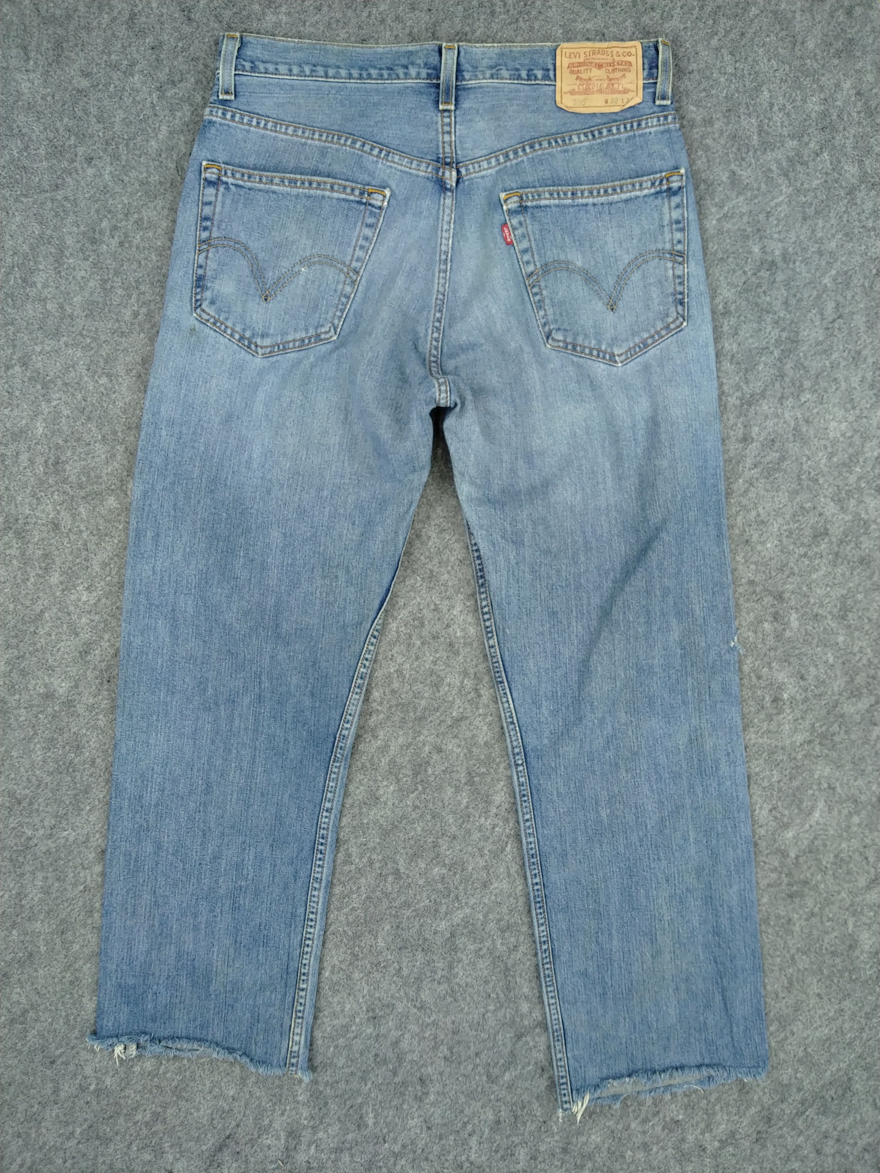 Levi's Vintage Levi's 505 Regular Fit Denim 33 x 34 -JN066 Size US 33 - 2 Thumbnail