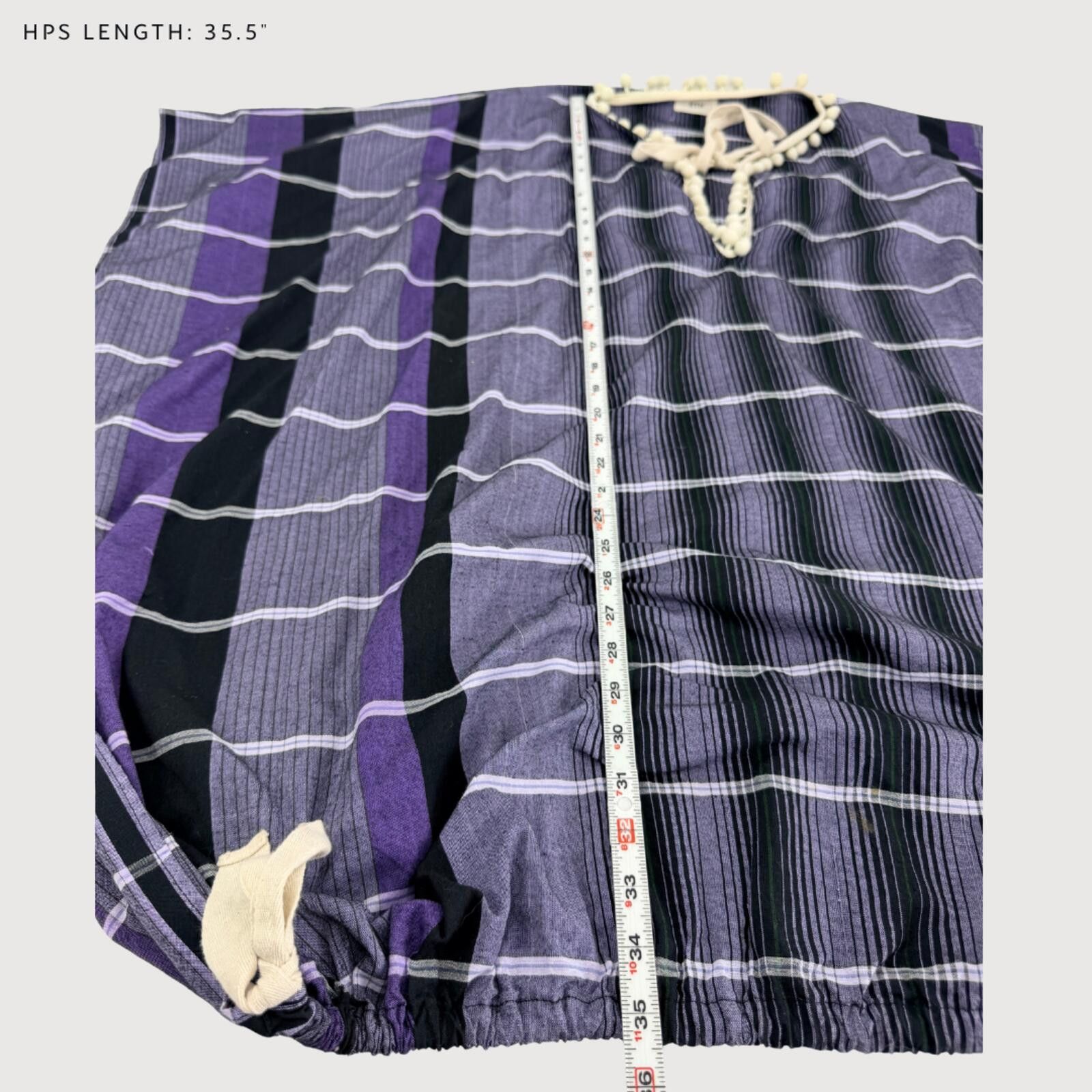 Other RTH Shop Pom Pom Cotton Caftan O/S Size ONE SIZE - 6 Thumbnail