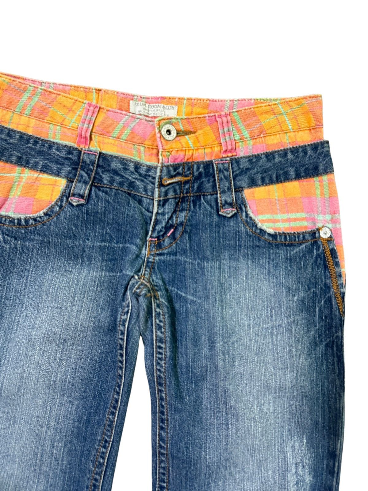 Hysteric Glamour BLUE MOON BLUE DOUBLE WAIST COLOURFUL EMBROIDERY DENIM Size US 29 - 5 Thumbnail