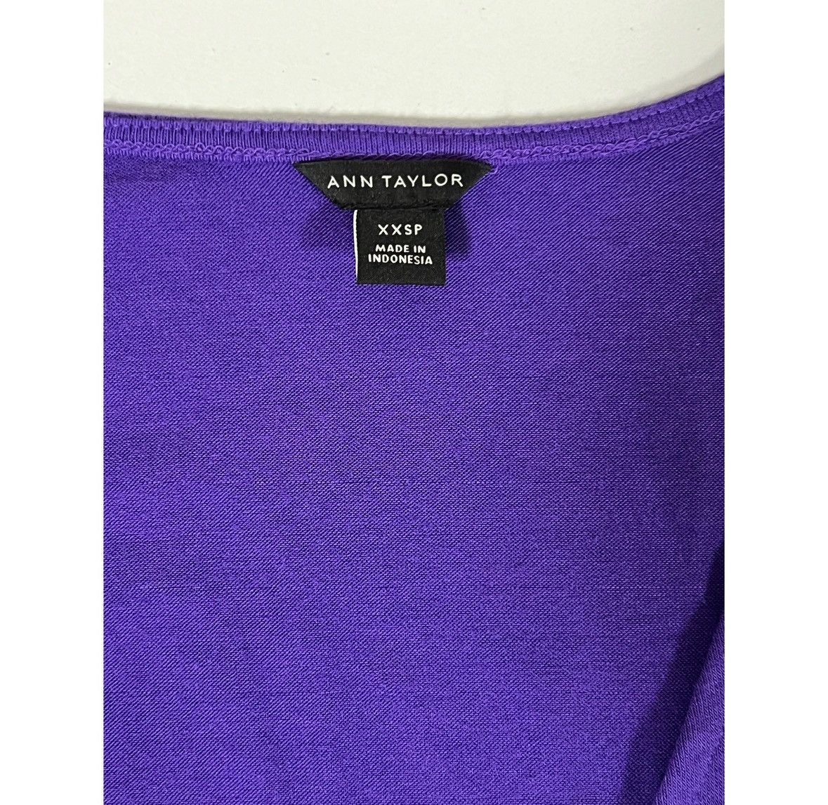 Ann Taylor Ann Taylor Purple Wrap Long Sleeve Shirt Top Blouse XXS 💜✨ Size XXS / US 00 / IT 34 - 4 Thumbnail