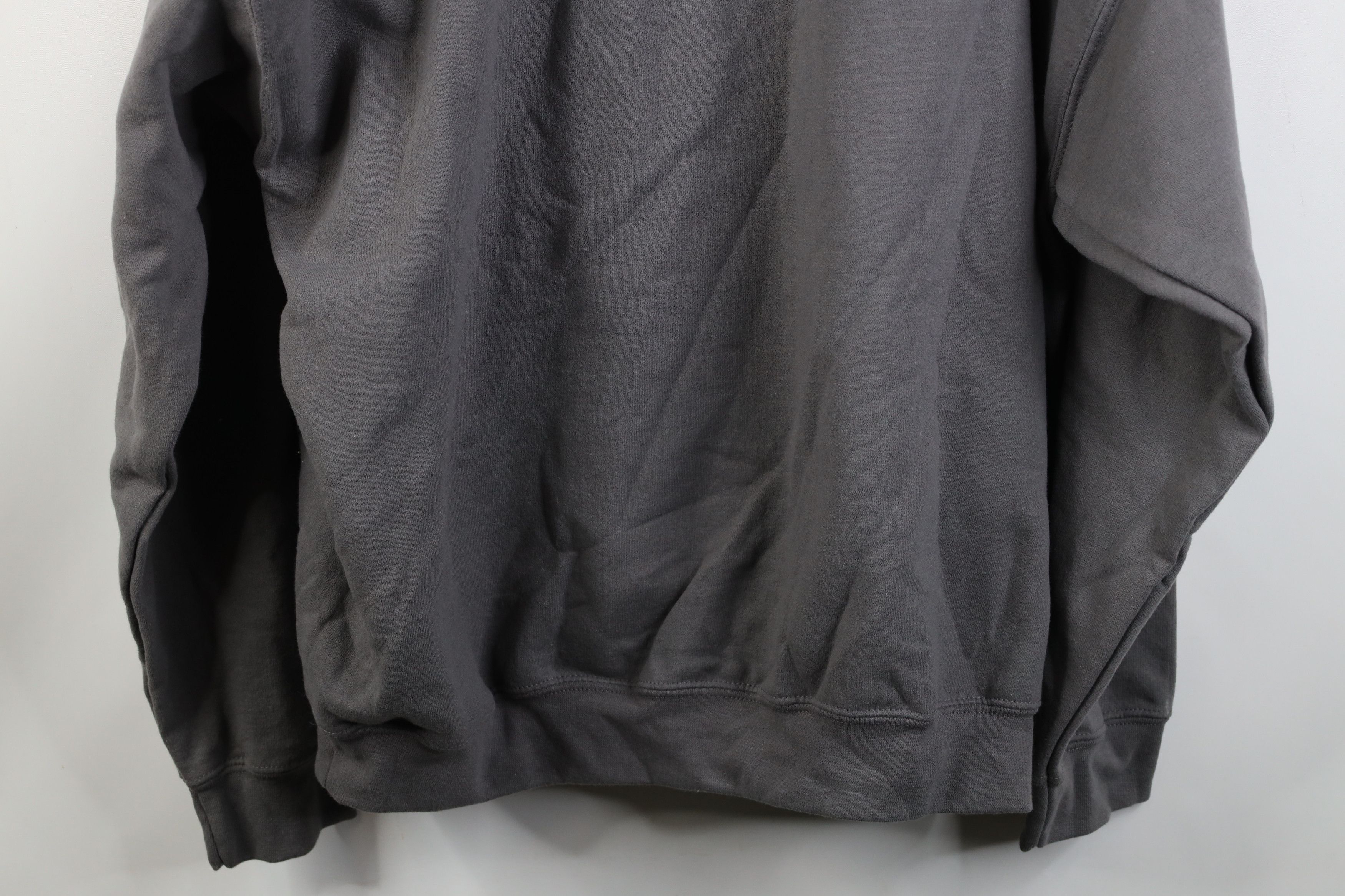Vintage Vintage 90s Y2K Streetwear Heavy Hoodie Sweatshirt Gray Size US XXL / EU 58 / 5 - 12 Thumbnail