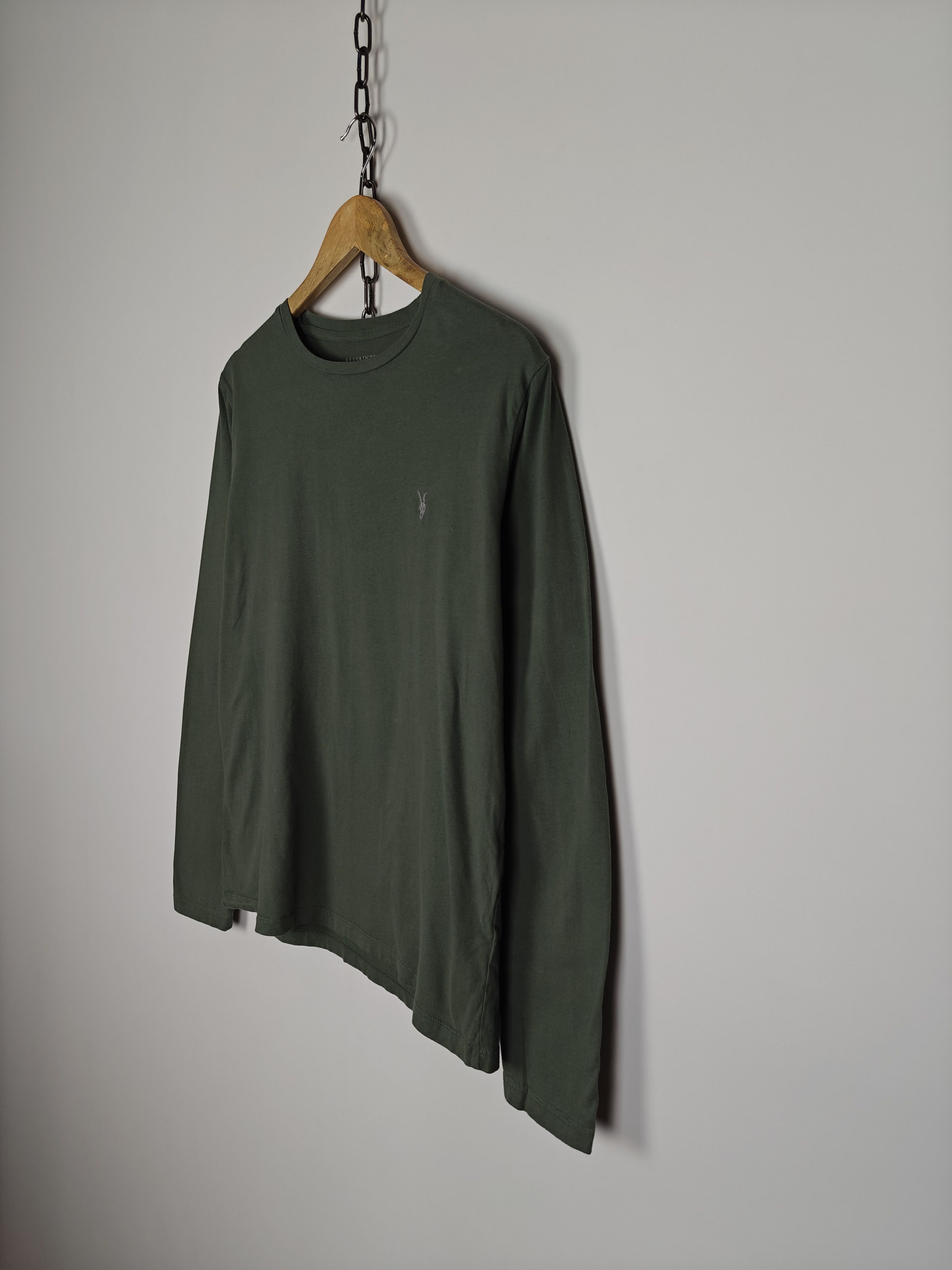 Allsaints Allsaints Longsleeve Race LS Crew Pullover Green size M Size US M / EU 48-50 / 2 - 6 Thumbnail