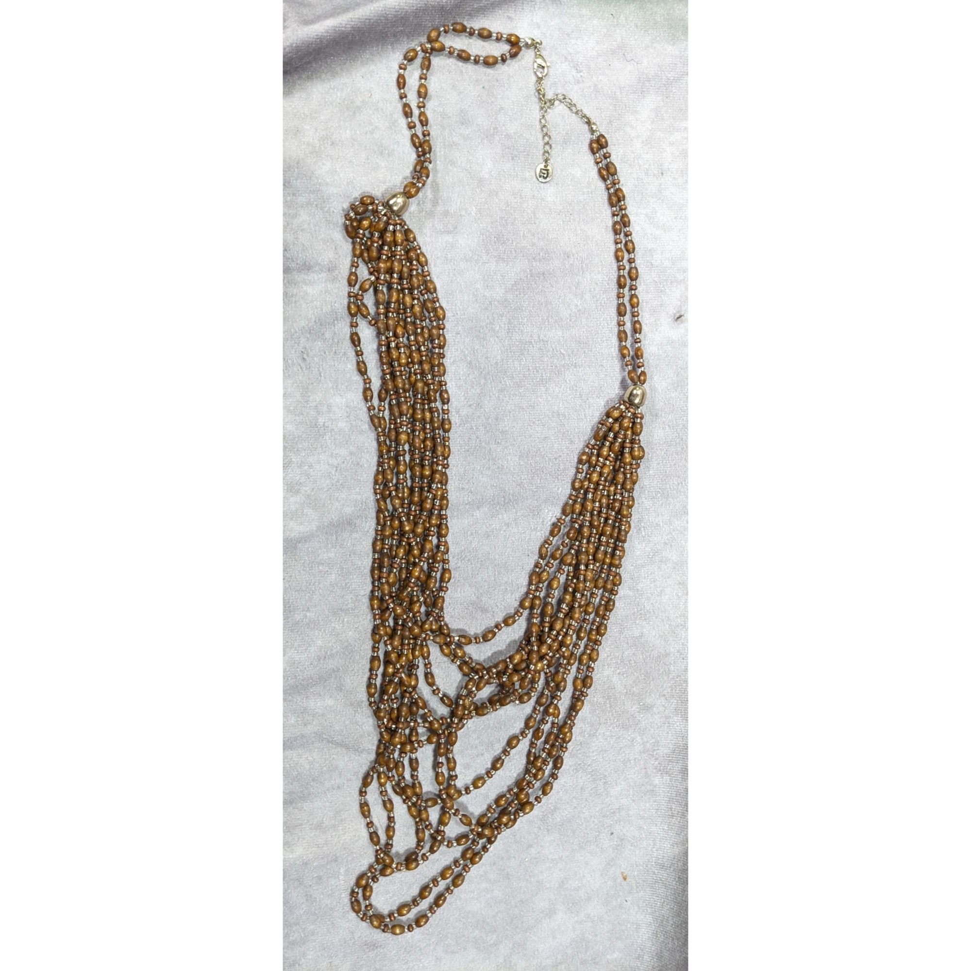 Other FJ Bohemian Brown Wood And Glass Beaded Multilayer Necklace Size ONE SIZE - 8 Thumbnail