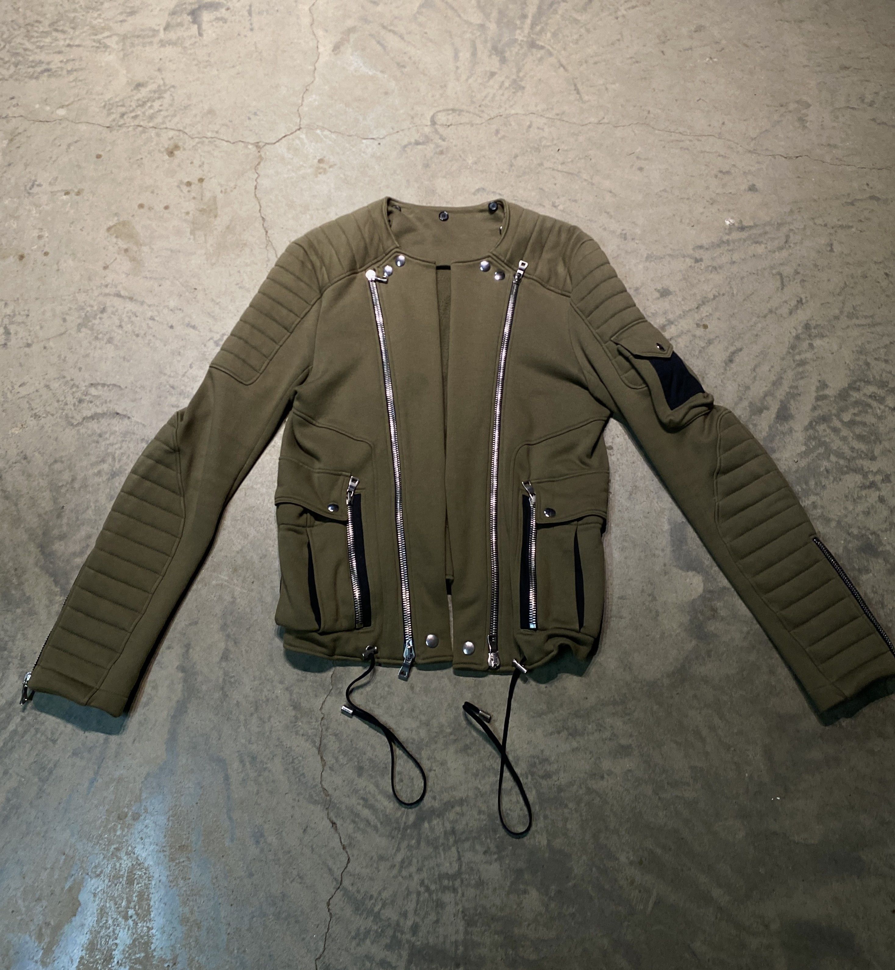 Balmain Balmain Multi-Pocket Suede Moto Jacket by Decarnin Size US L / EU 52-54 / 3 - 1 Thumbnail