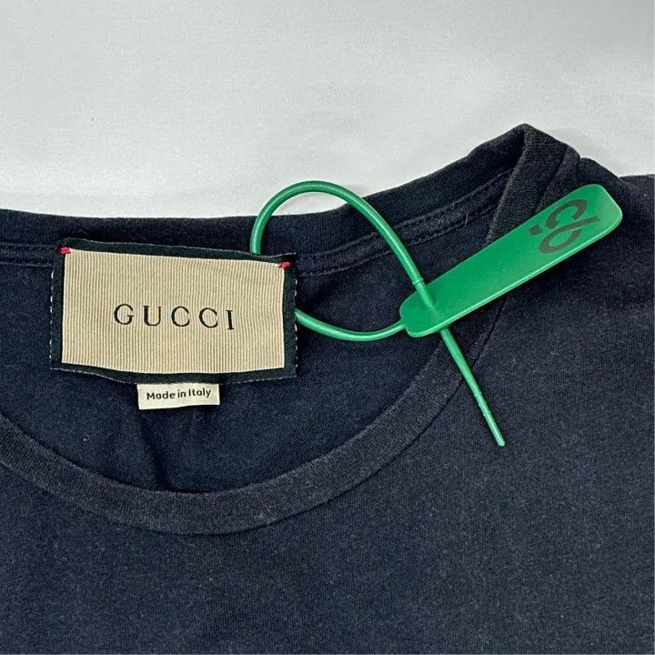 Gucci Gucci Gucci Black Logo Print Short Sleeve T-Shirt -2506 Size US XL / EU 56 / 4 - 3 Thumbnail