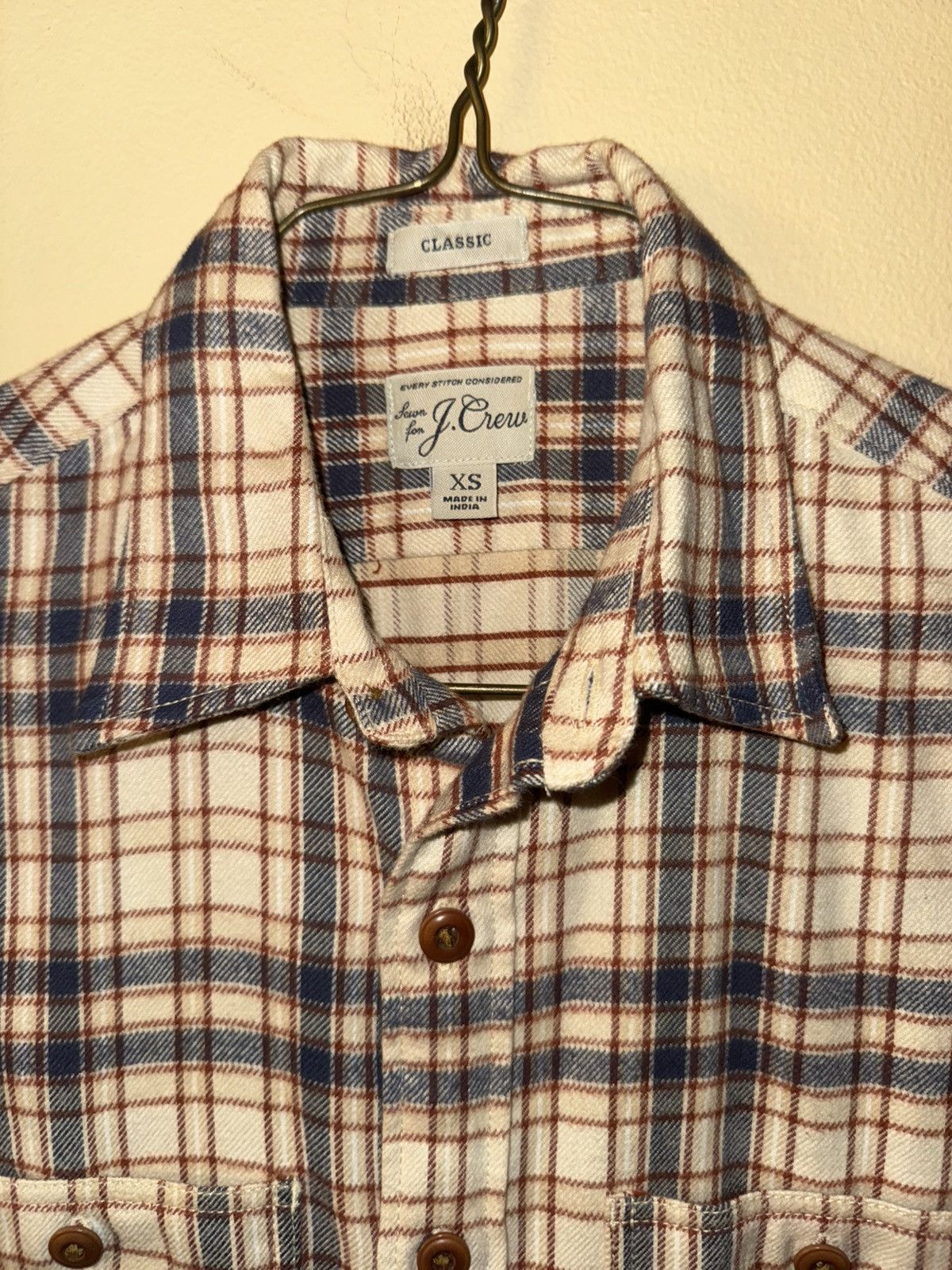 J.Crew J Crew Men’s Classic-fit Flannel, X-Small Size US XS / EU 42 / 0 - 2 Thumbnail