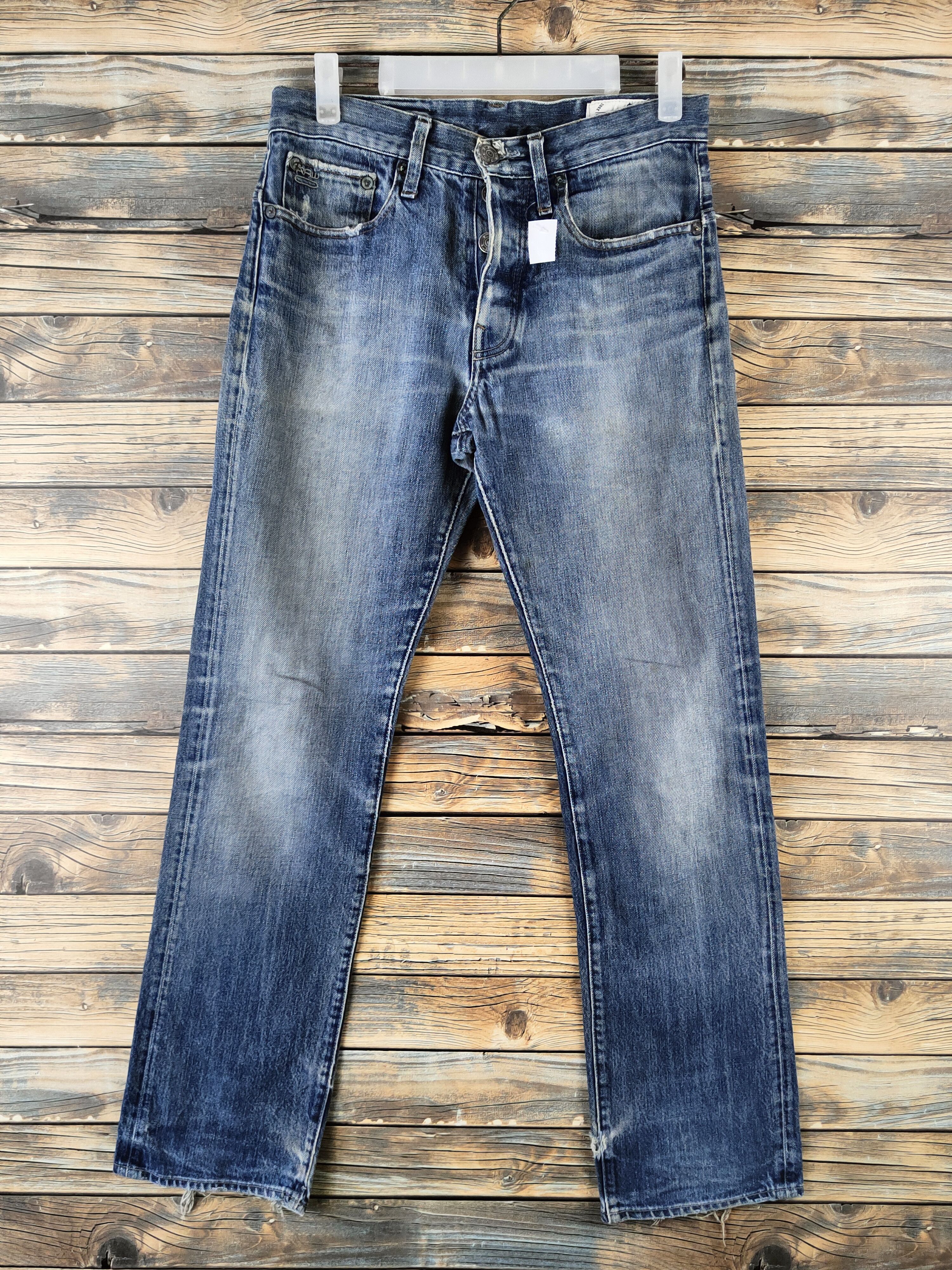 G-Star DL G-star Raw Blue Distressed Ripped Jeans #46-961 Size US 28 / EU 44 - 1 Thumbnail