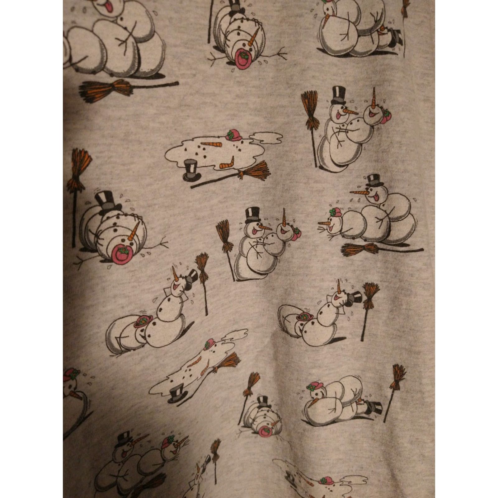 Vintage VINTAGE Made in USA Parody Snowman Positions XL 1992 Coast Trends Graphic Tee Mens XL Gray 100% Cotton Smokefree United States Softee Size US XL / EU 56 / 4 - 2 Thumbnail