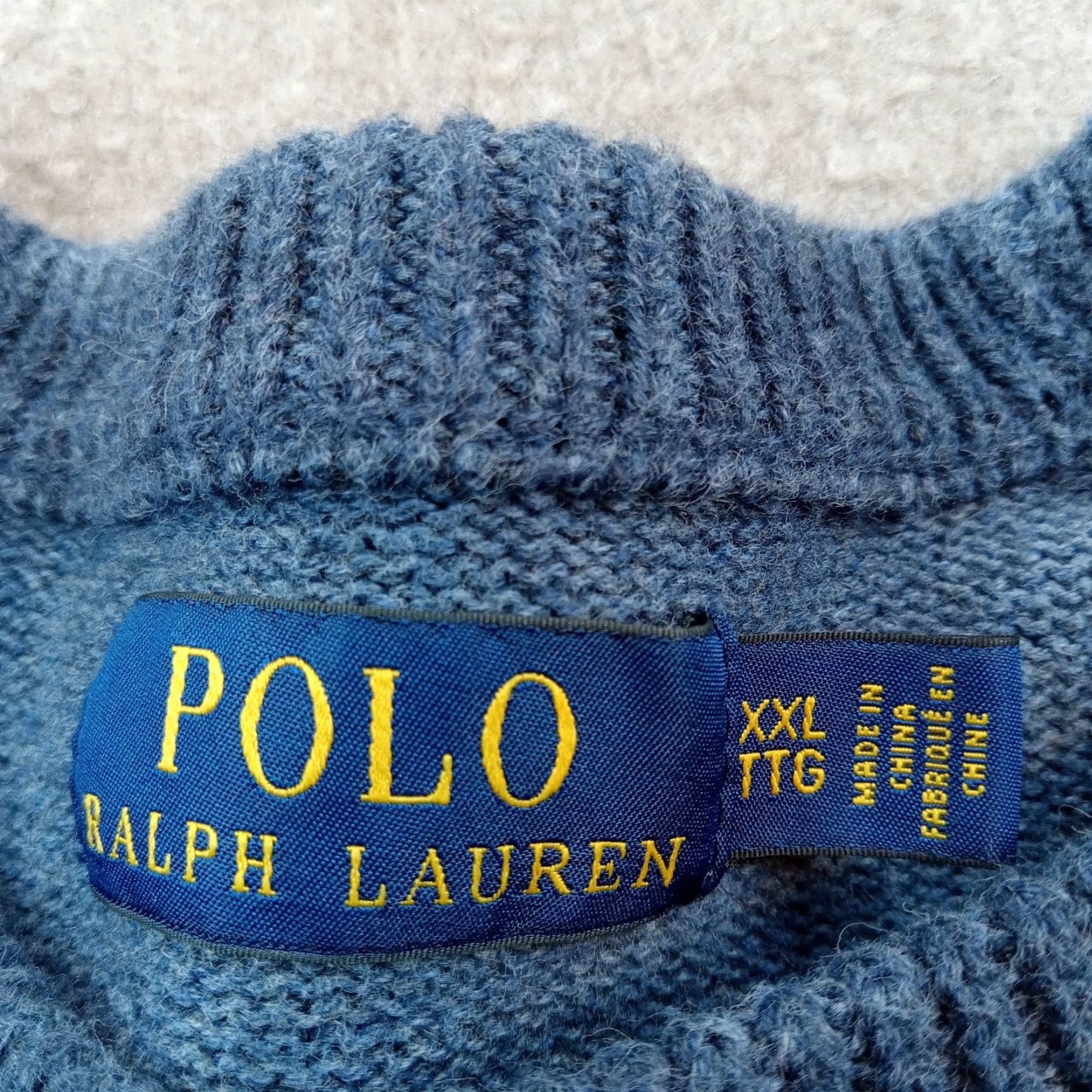 Polo Ralph Lauren Ralph Lauren Mens XXL Blue Crew Neck Sweater 2XL Extra Large Size US XXL / EU 58 / 5 - 6 Thumbnail