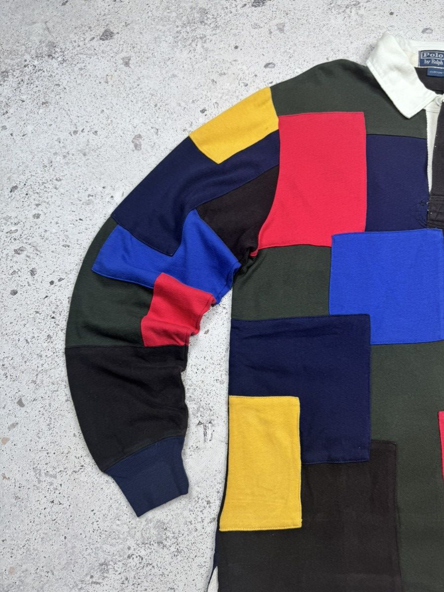 Polo Ralph Lauren × Vintage Vintage Polo Ralph Lauren Patchwork Rugby Rare Men’s M Size US M / EU 48-50 / 2 - 7 Thumbnail