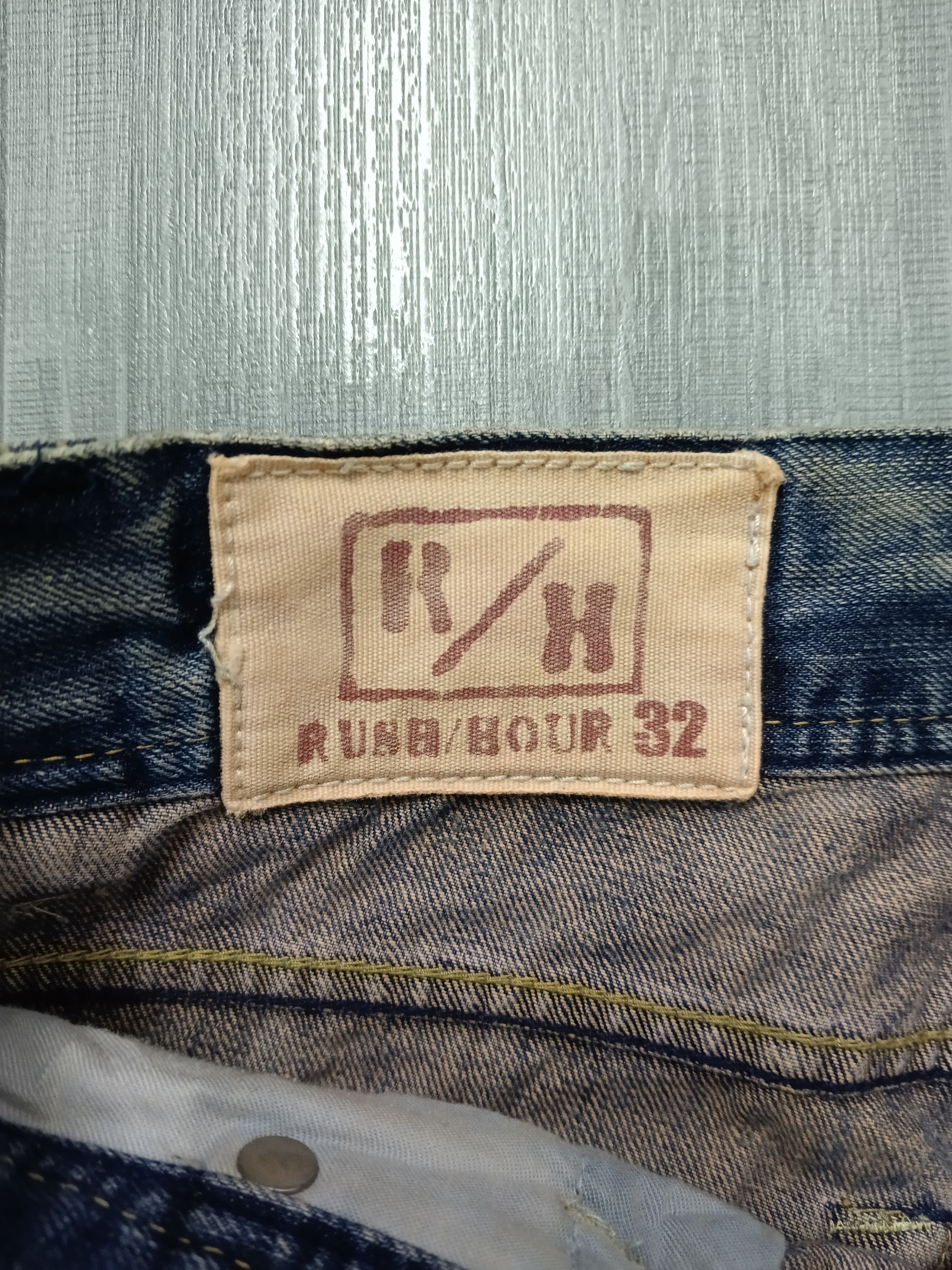 Japanese Brand DISTRESSED RUSH HOUR WIDE DENIM PANTS Size US 32 / EU 48 - 8 Thumbnail