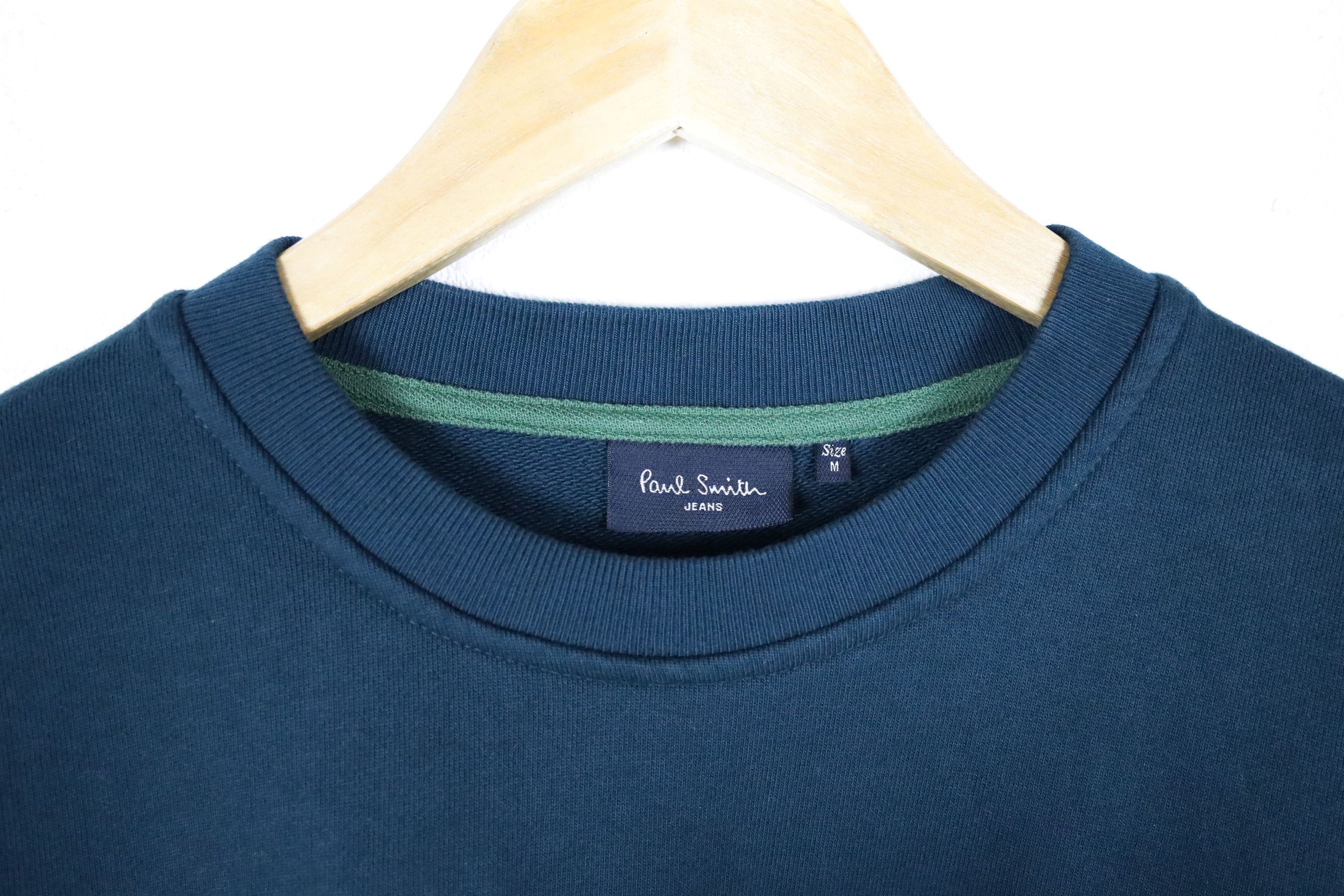 Paul Smith × Vintage Paul Smith Zebra Logo Navy Crew Sweatshirt Size US M / EU 48-50 / 2 - 4 Thumbnail