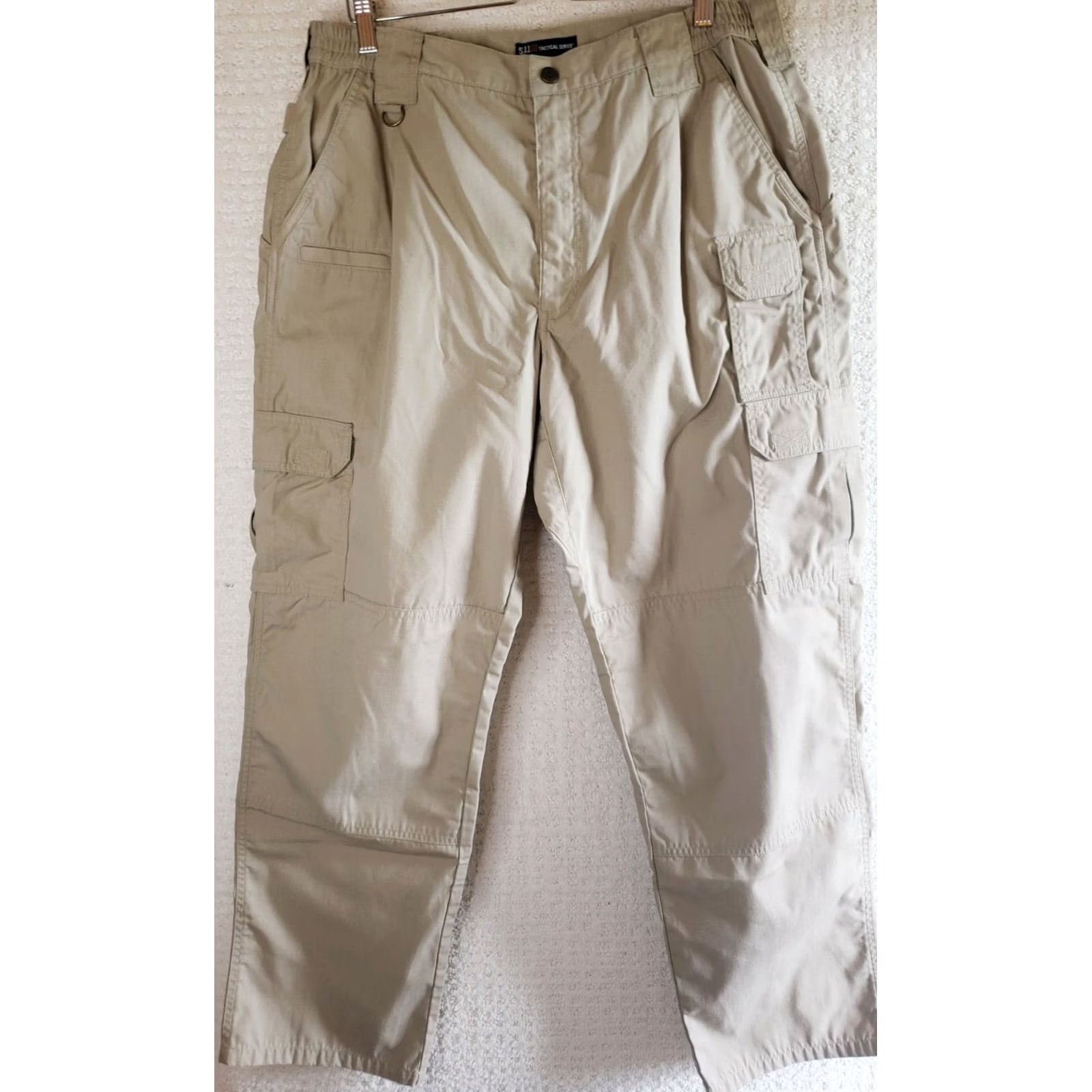 Vintage 5.11 Tactical Pants Mens 36X32 Tan Khaki Cargo Pockets Polyester Cotton Blend Size US 36 / EU 52 - 2 Thumbnail